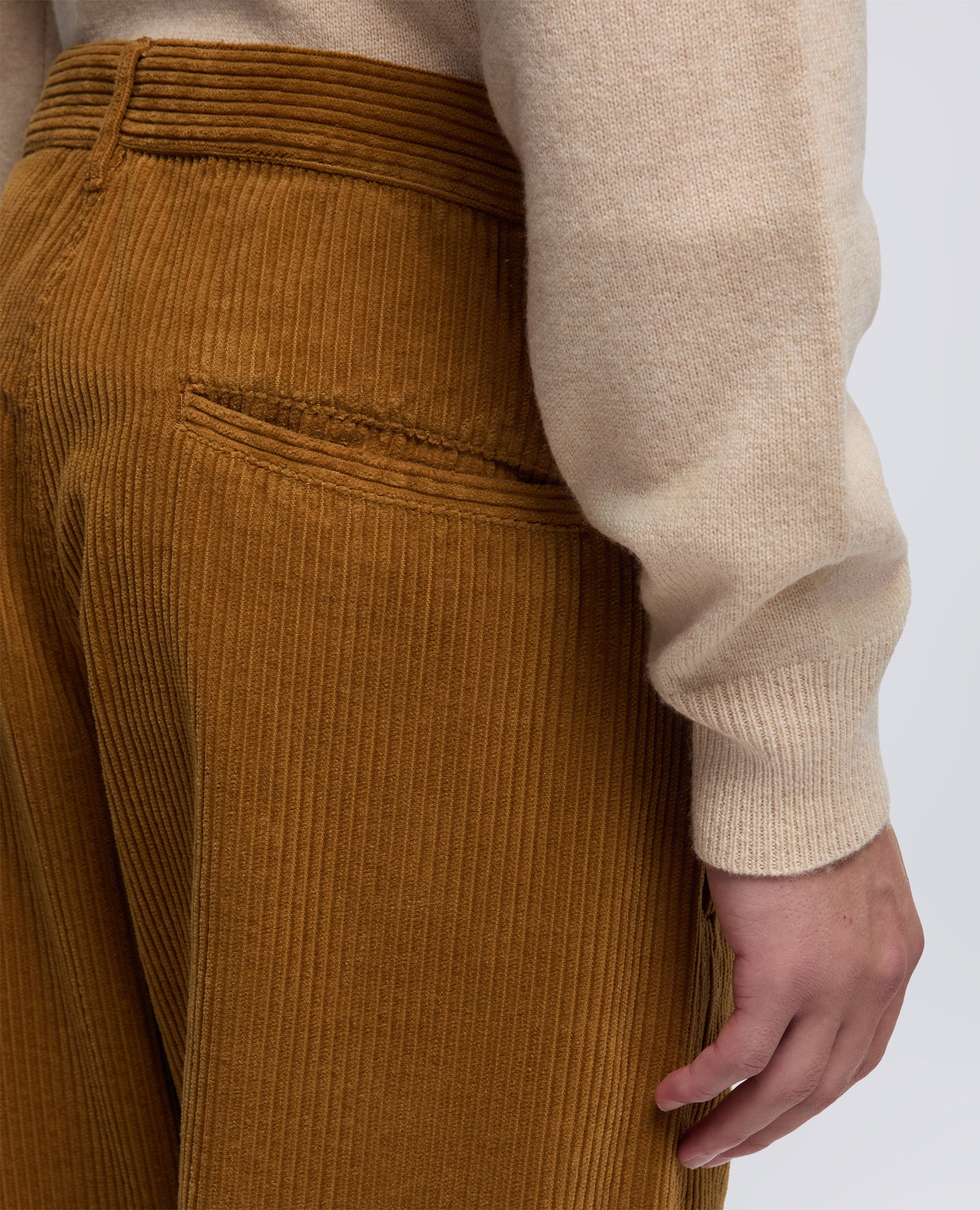 PANTALONE CHINO FUNZIONALE IN VELLUTO-BISCOTTO-BISCUIT-GALLETA-COOKIE-BISCUIT