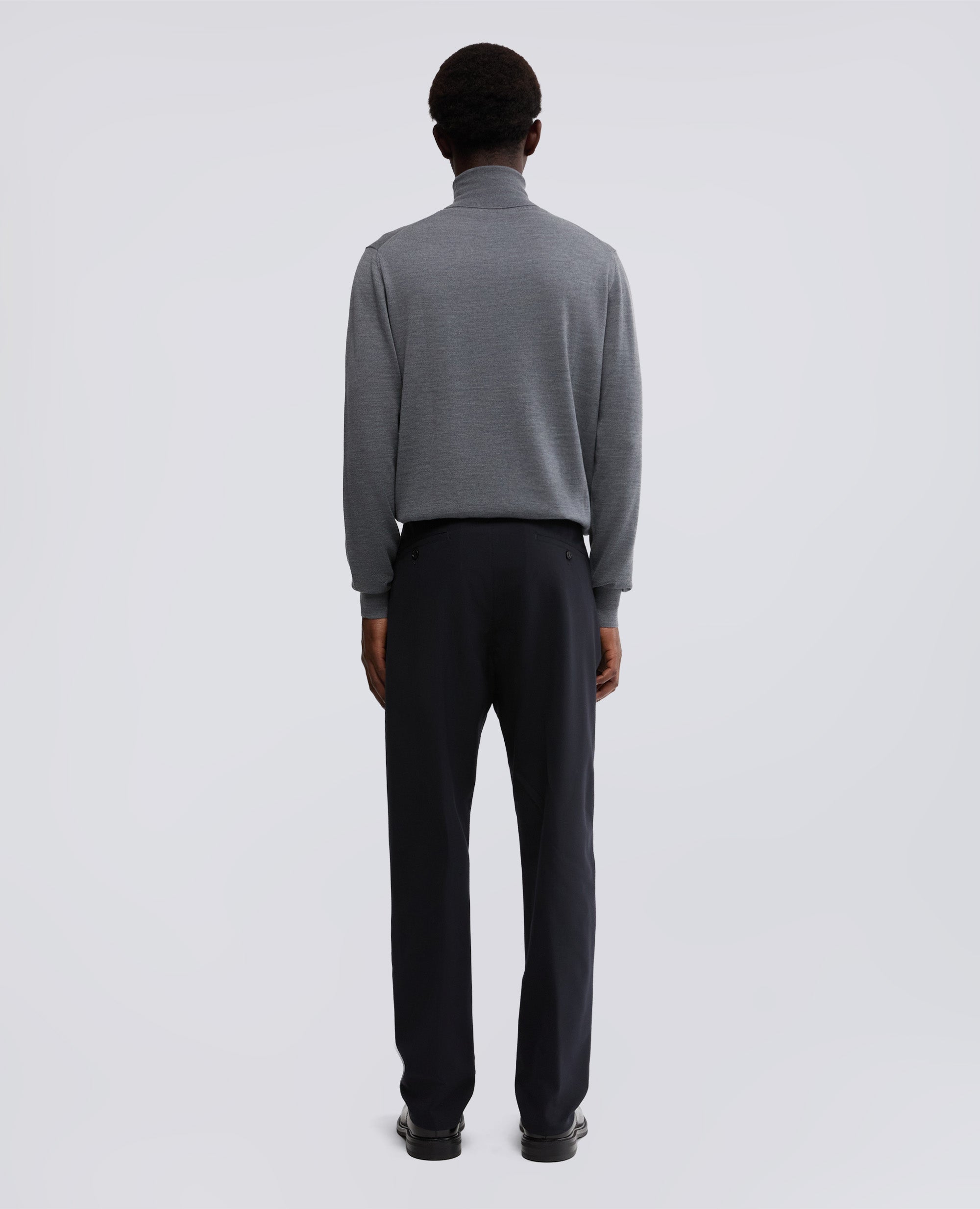 PANTALONE IN FLANELLA-NAVY-NAVY-AZUL MARINO-NAVY-NAVY