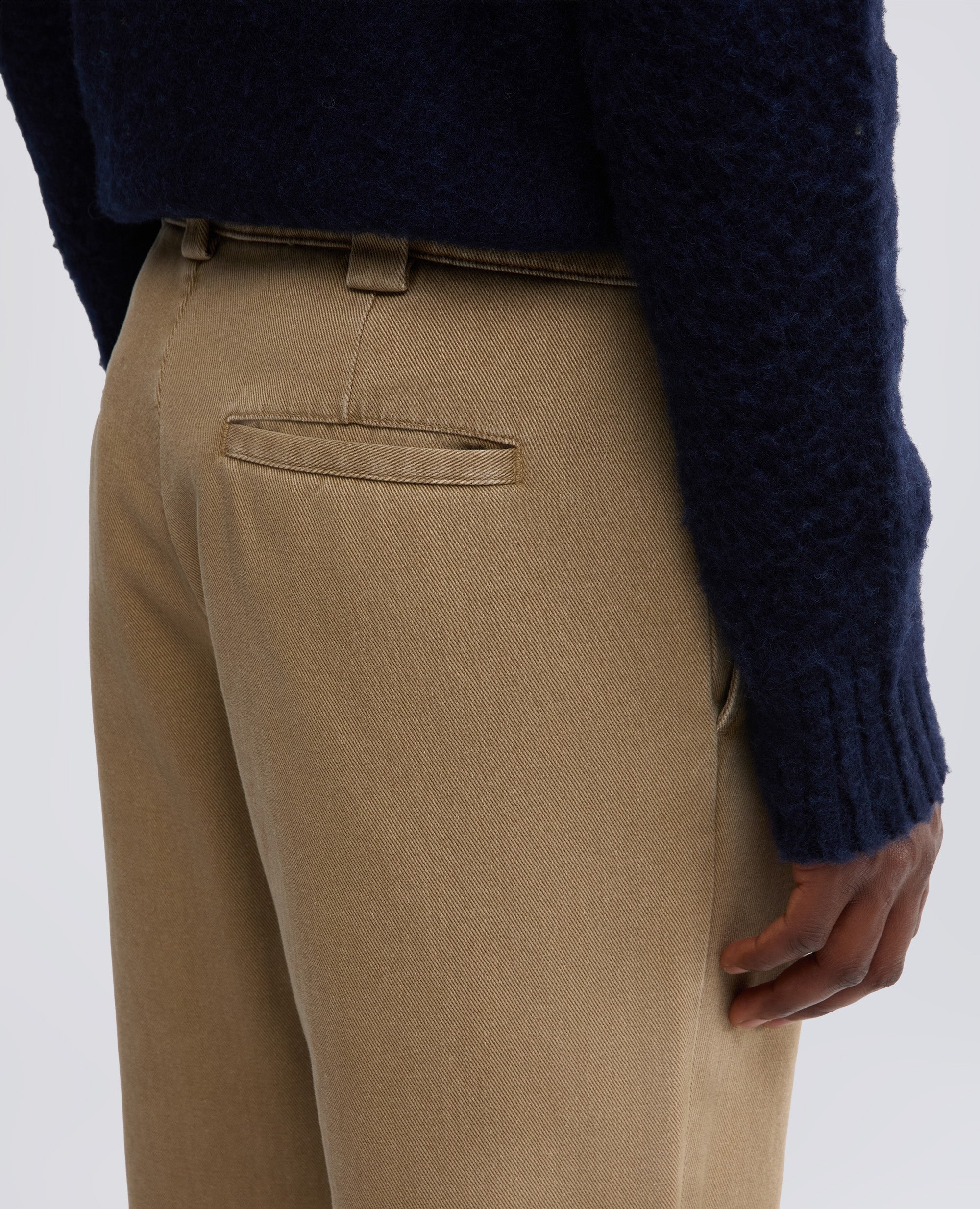 PANTALONE ADRIEN IN GABARDINA DI COTONE-COLONIALE-COLONIAL BEIGE-COLONIAL-KOLONIALBEIGE-COLONIAL