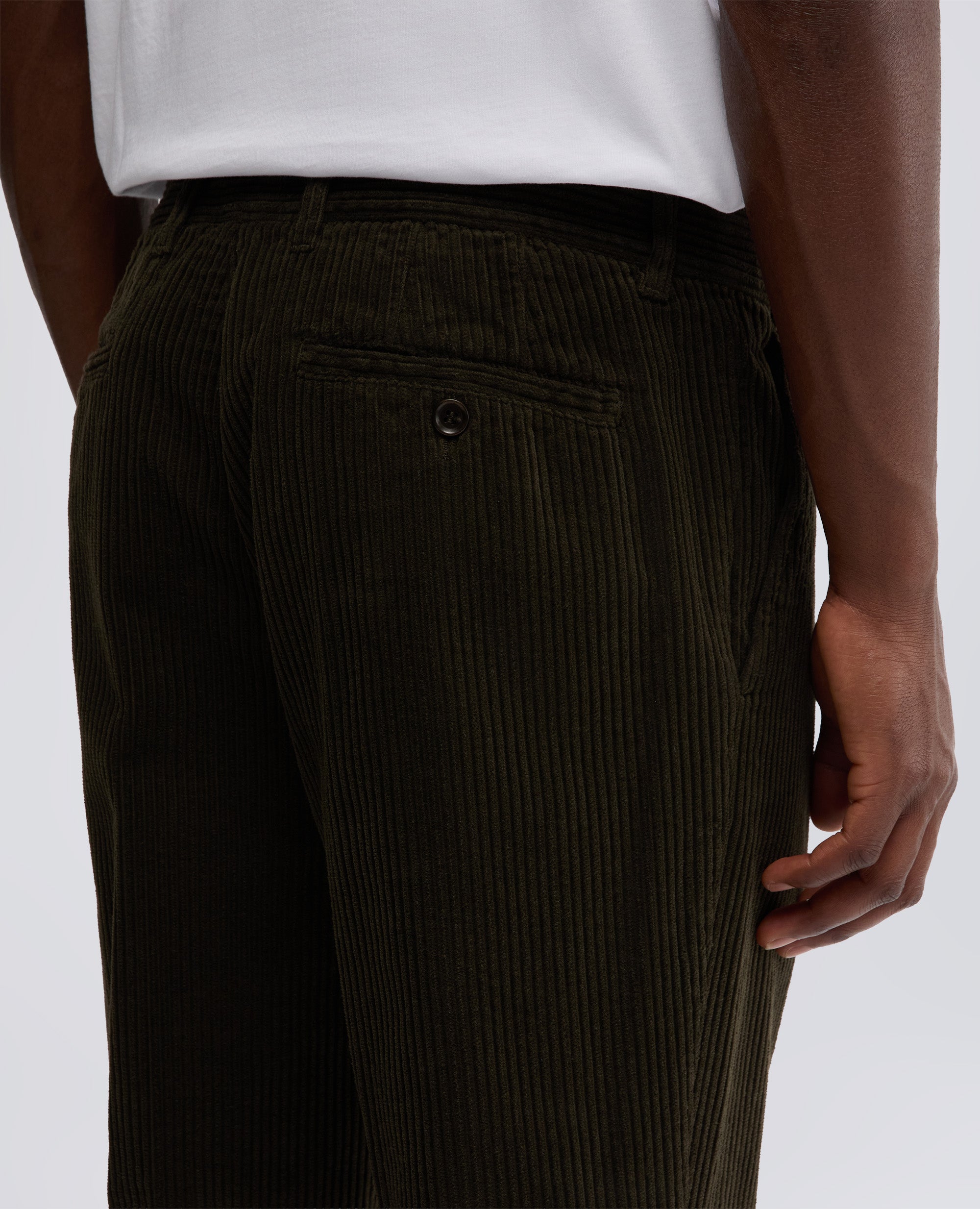 PANTALONE NEW HERMAN IN VELLUTO-MILITARE-MILITARY-MILITAR-MILITAR-MILITAIRE