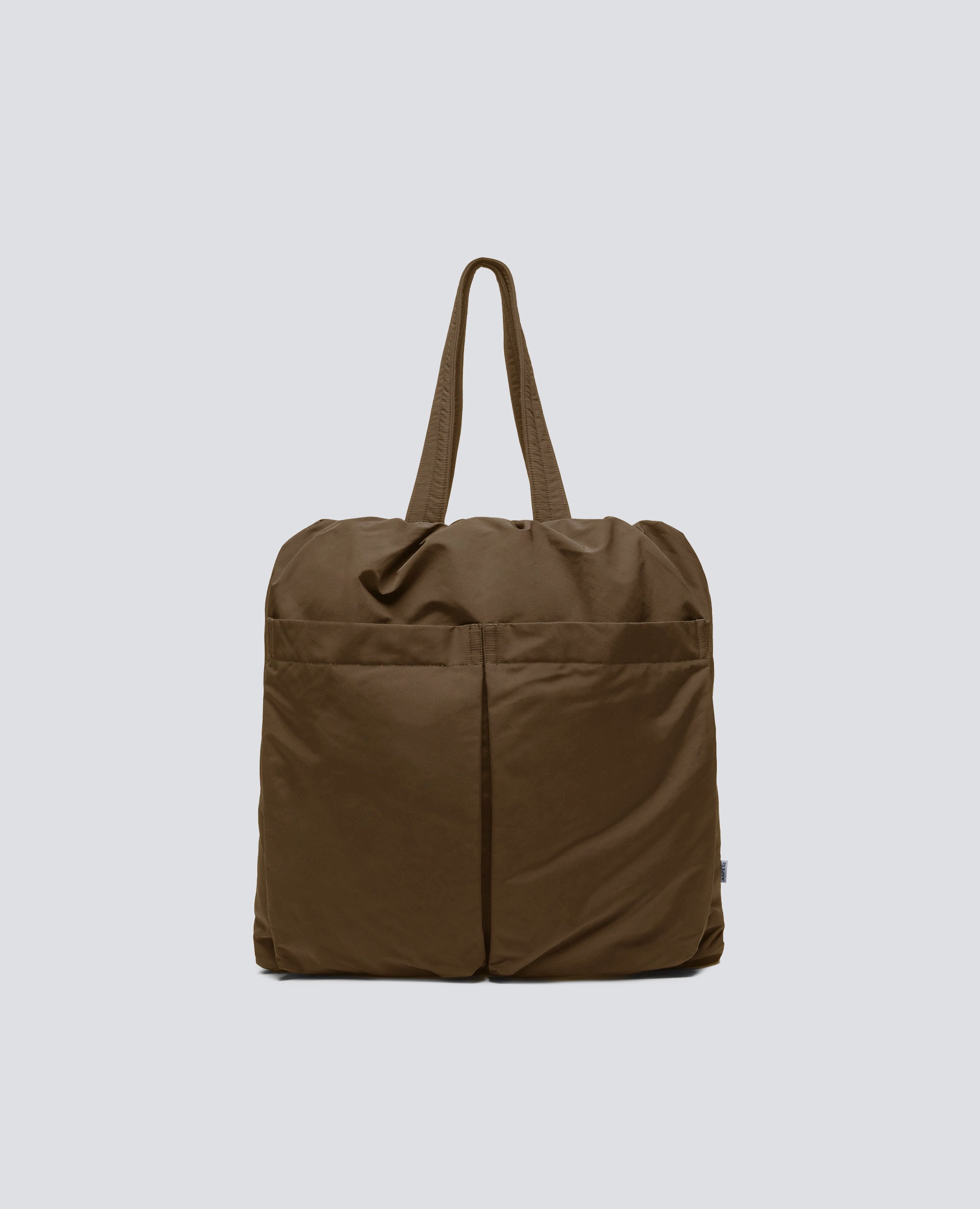 BORSA SHOPPER IN TELA DI MISTO COTONE-MILITARE-MILITARY-MILITAR-MILITAR-MILITAIRE