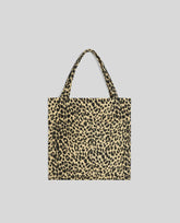 BORSA SHOPPER IN FUSTAGNO CON STAMPA LEOPARDO-MACULATO-MACULATO-MACULATO-MACULATO-MACULATO