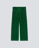 PANTALONE IN VELLUTO A COSTE-SMERALDO-EMERALD-SMERALDO-SMERALDO-SMERALDO