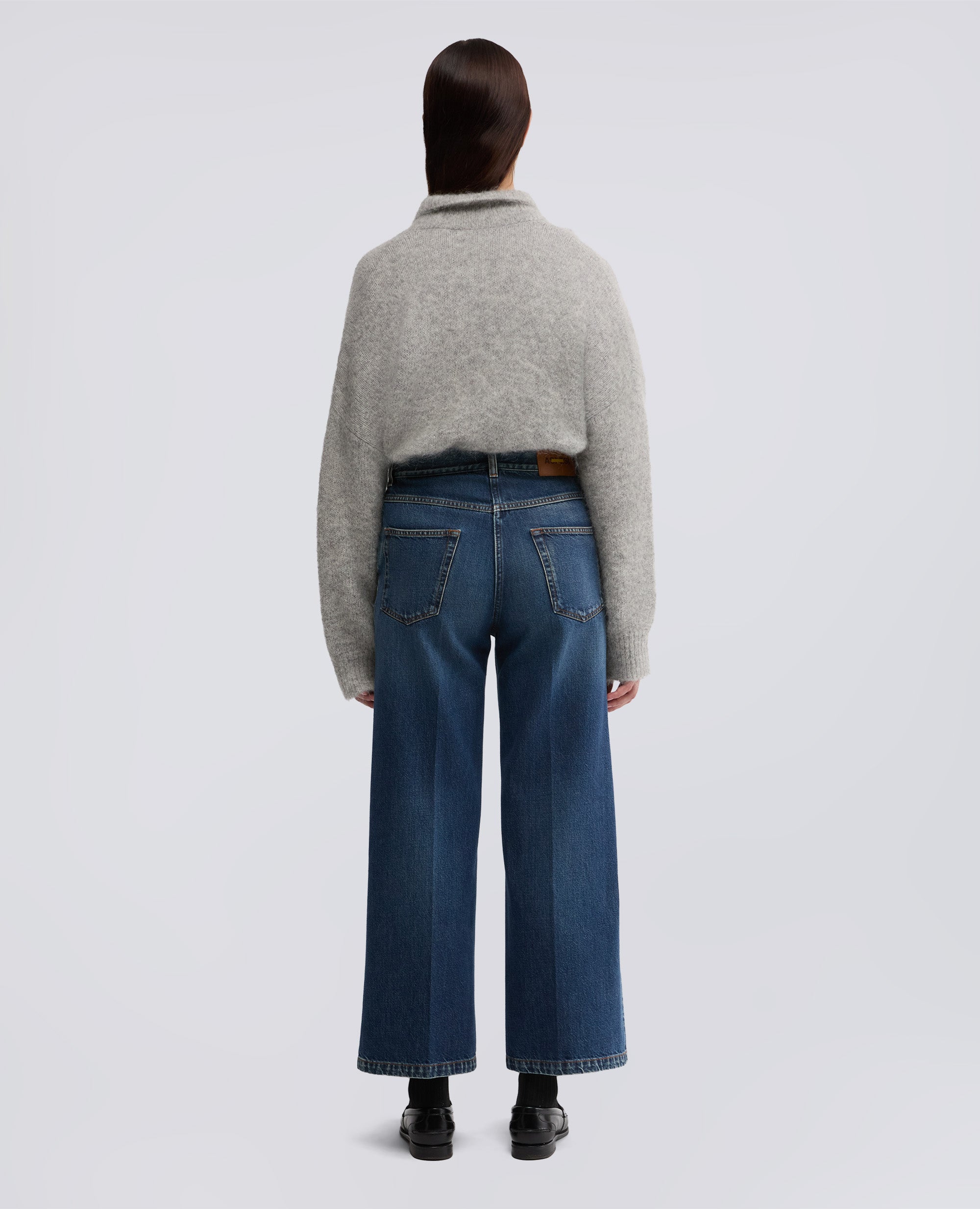 PANTALONE WIDE LEG IN DENIM-DENIM-DENIM-DENIM-DENIM-DENIM