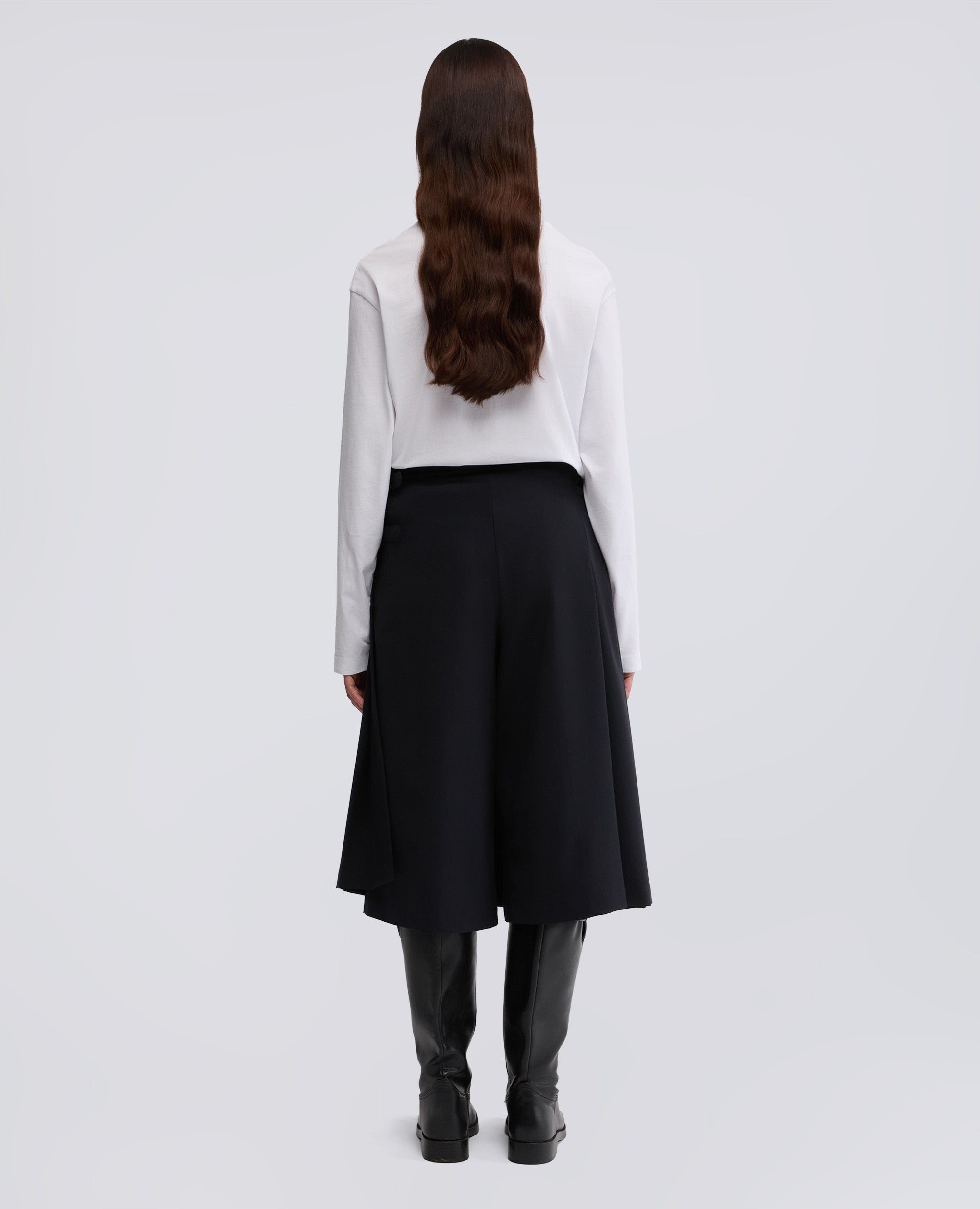 BERMUDA IN FLANELLA-NAVY-NAVY-AZUL MARINO-NAVY-NAVY