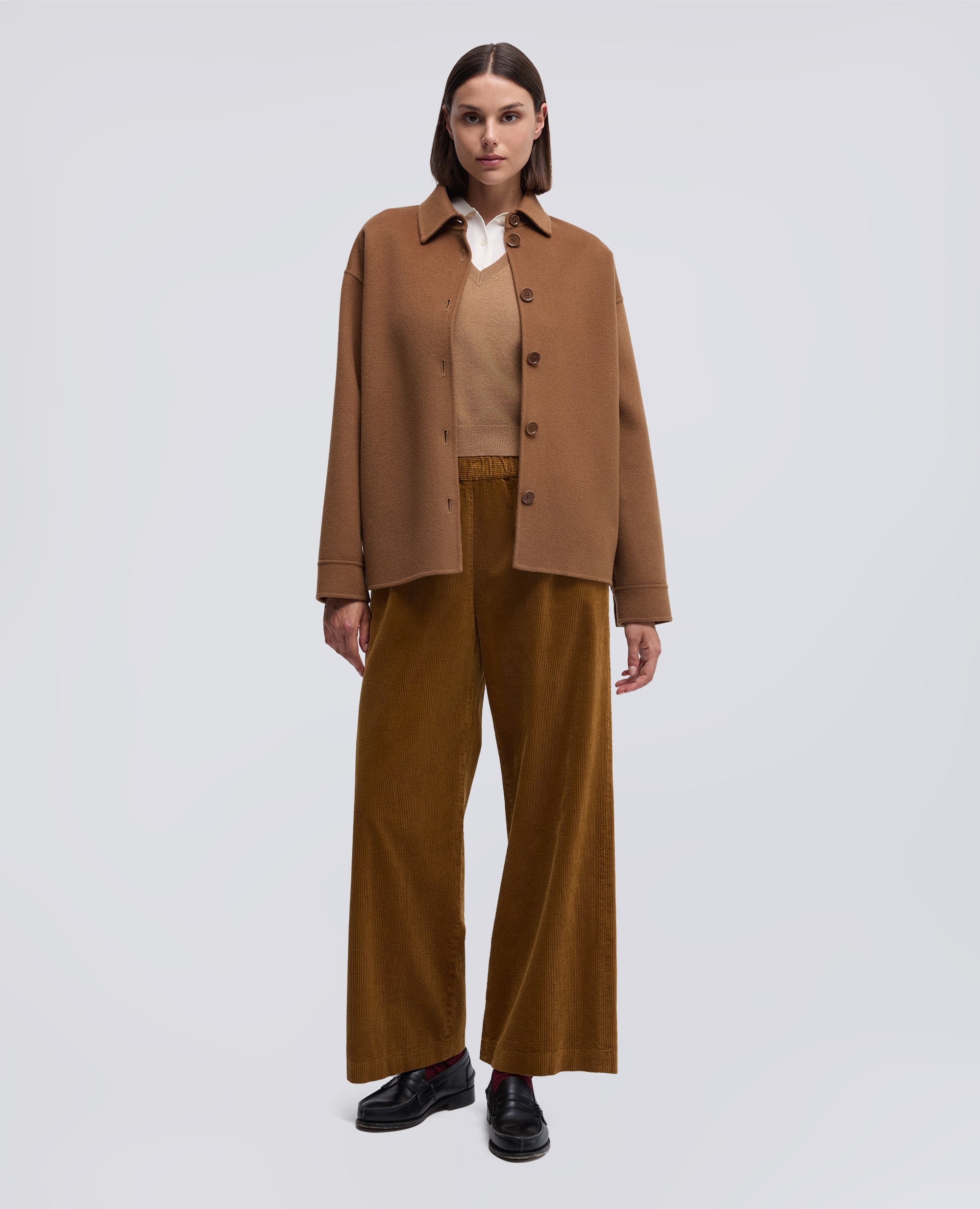 PANTALONE AMPIO IN VELLUTO A COSTE-BISCOTTO-BISCUIT-GALLETA-COOKIE-BISCUIT