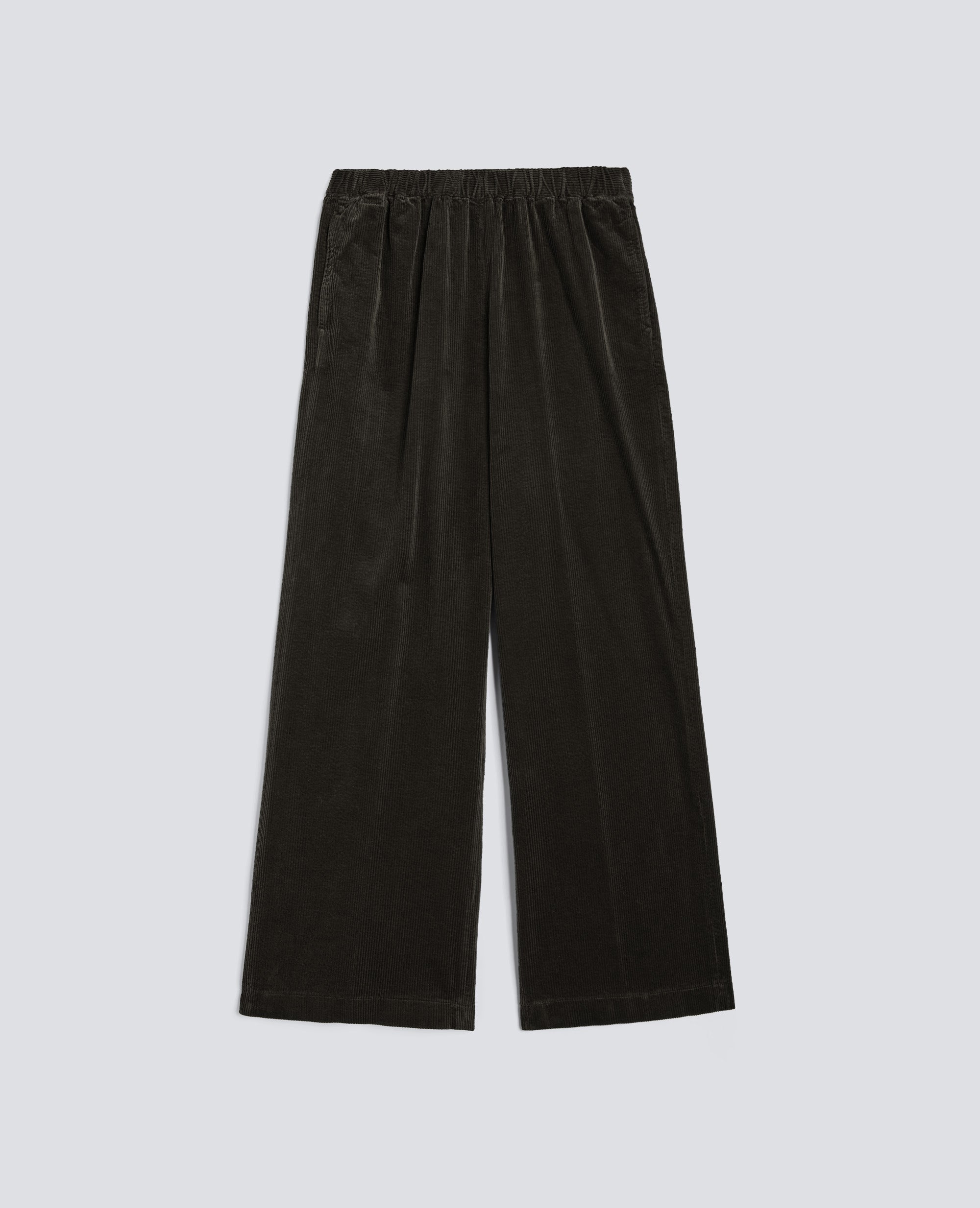 PANTALONE AMPIO IN VELLUTO A COSTE-MILITARE-MILITARY-MILITAR-MILITAR-MILITAIRE