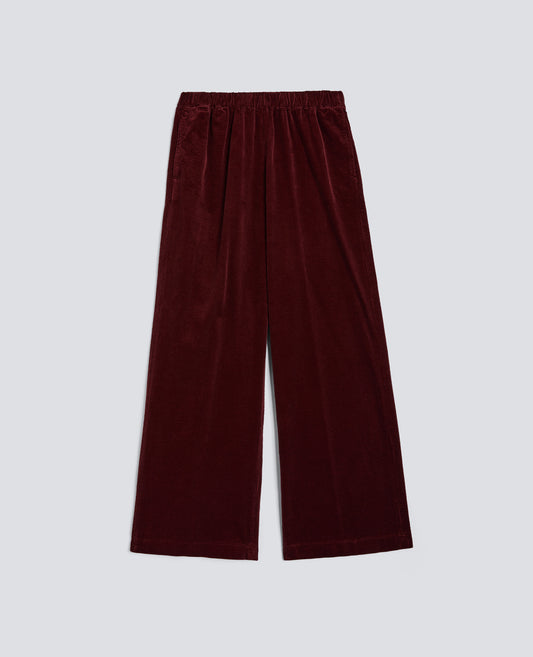 PANTALONE AMPIO IN VELLUTO A COSTE-BARBERA-BARBERA-BARBERA-BARBERA-BARBERA