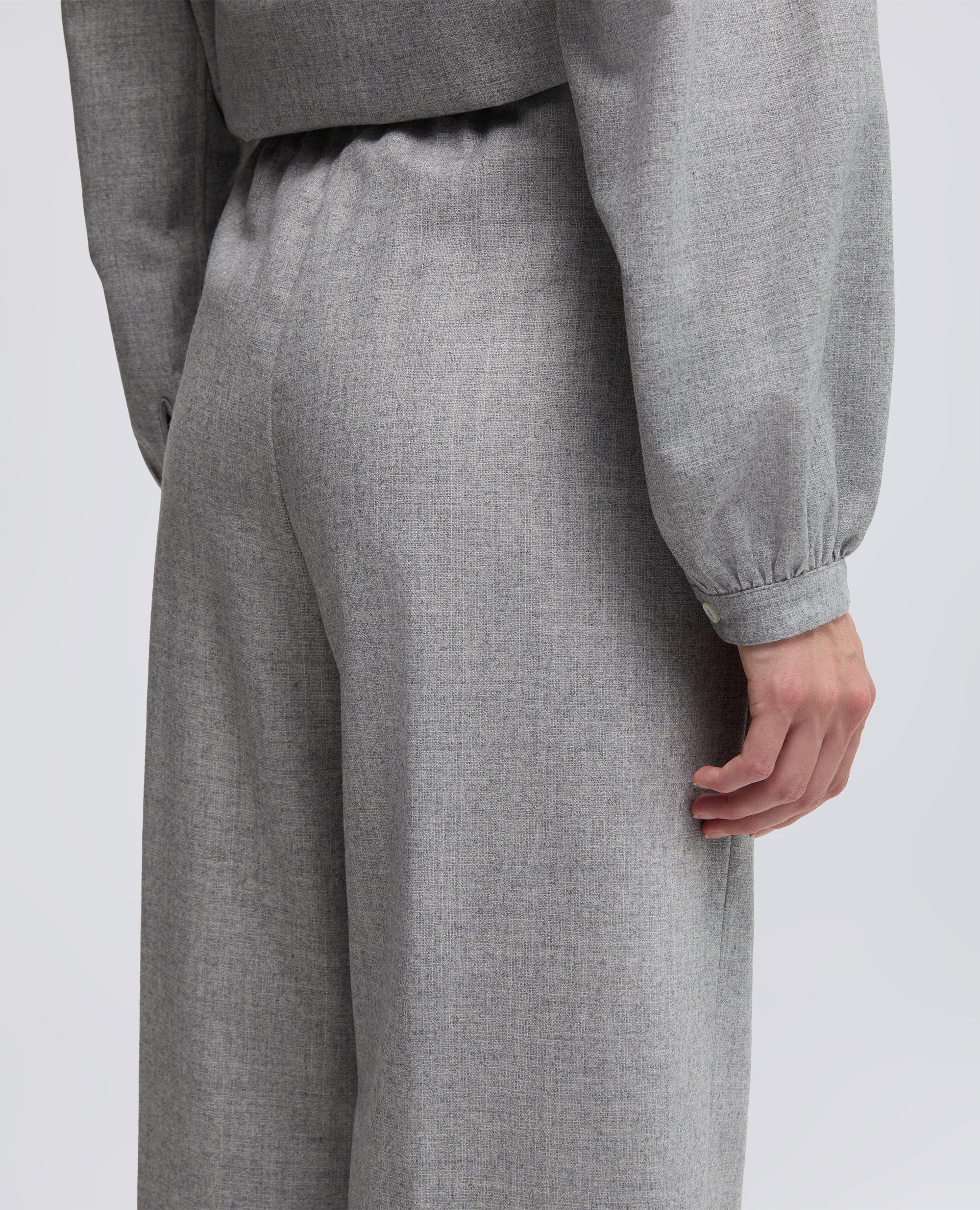 PANTALONI IN MISTO LANA E CASHMERE-GRIGIO-GREY-GRIS-GRAU-GRIS