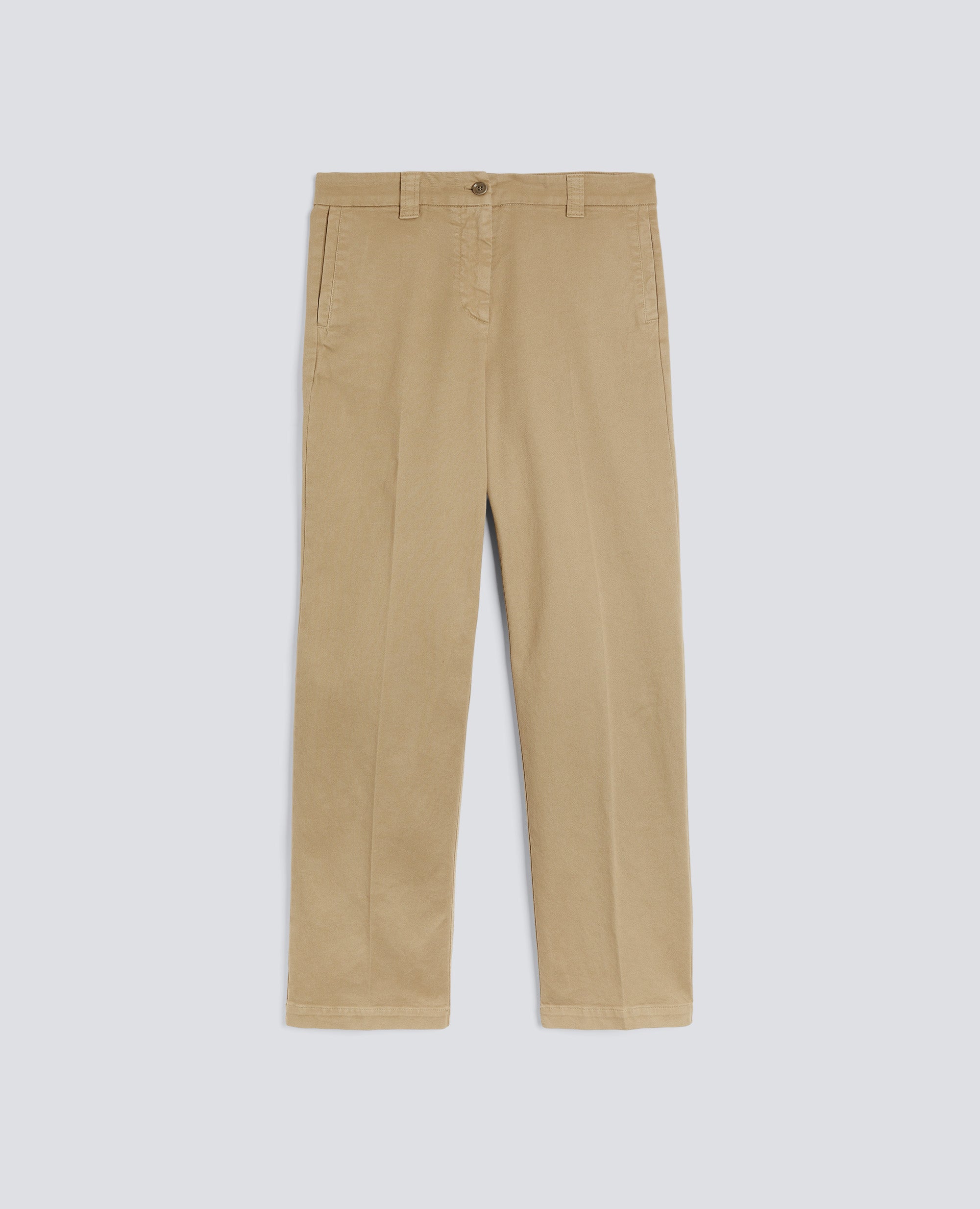 PANTALONE IN GABARDINA DI COTONE-KHAKI-KHAKI-KHAKI-KHAKI-KHAKI