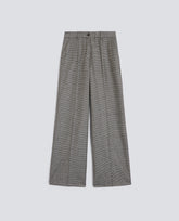 PANTALONE IN FLANELLA DI LANA CASHMERE-PIED DE POUL-PIED DE POUL-PIED DE POUL-PIED DE POUL-PIED DE POUL