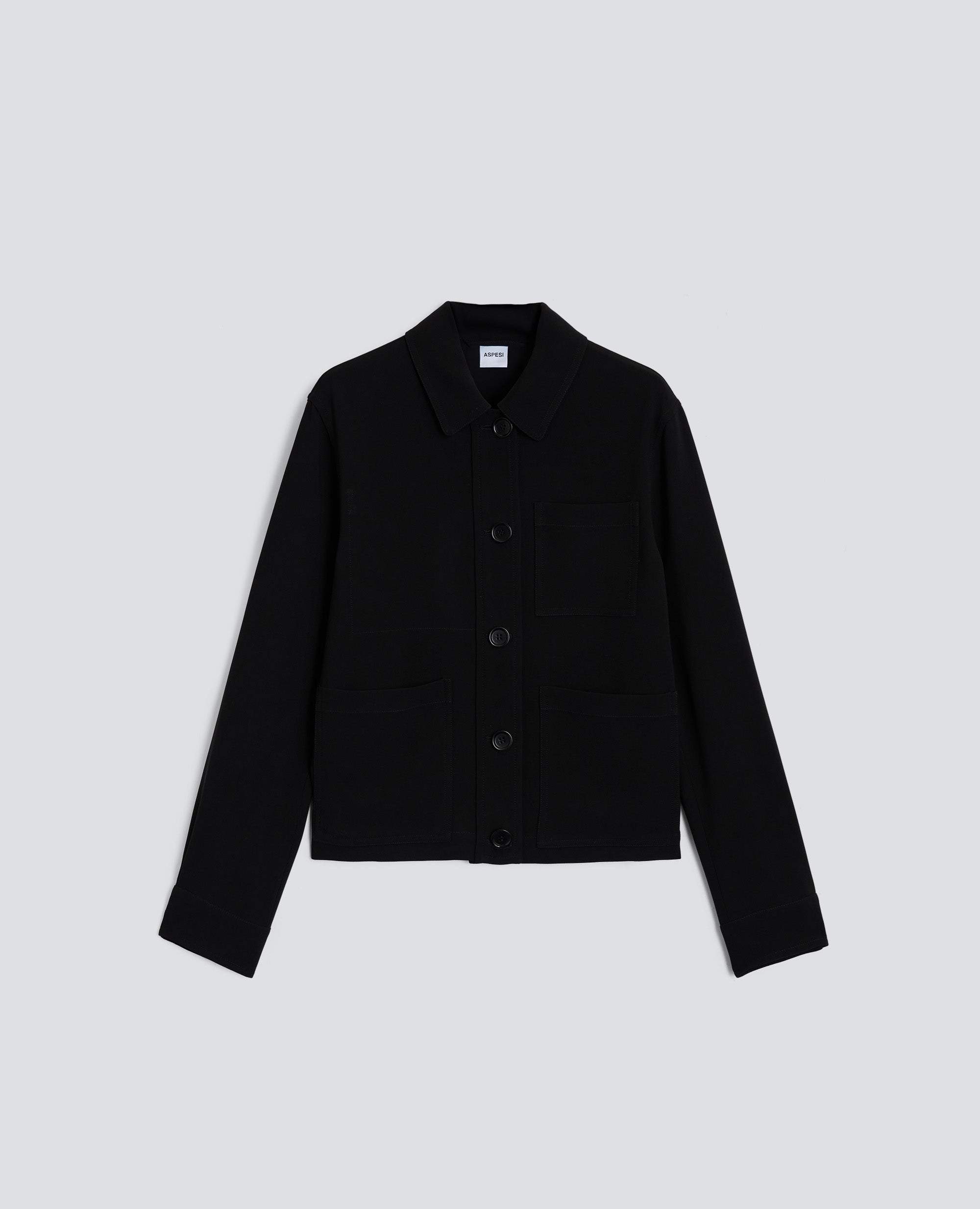 GIACCA BOXY IN CREPE CADY-NERO-BLACK-NEGRO-SCHWARZ-NOIR