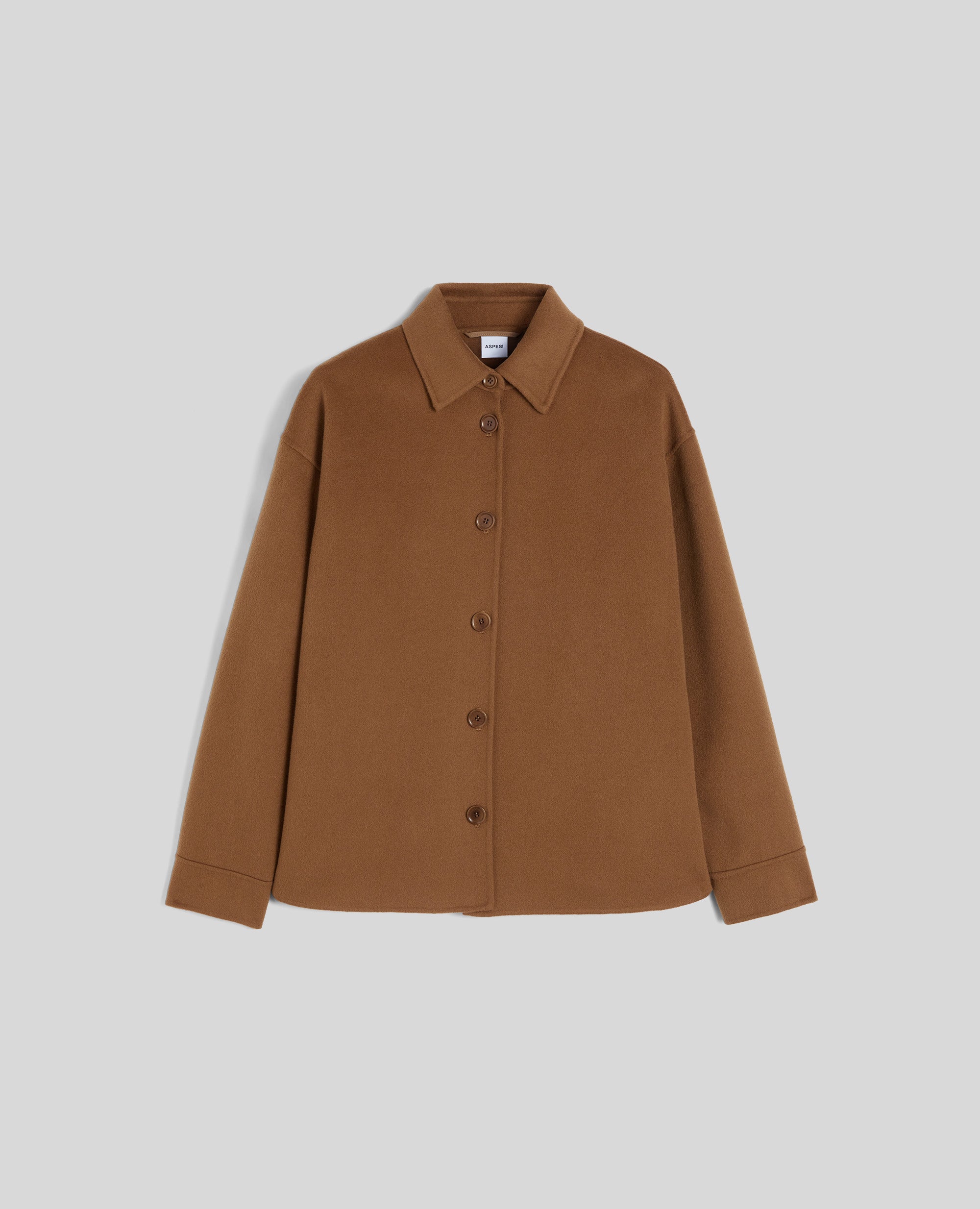 OVERSHIRT IN DOUBLE DI LANA-CAMMELLO-CAMEL-CAMELLO-KAMEL-CAMEL