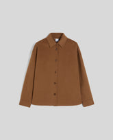 OVERSHIRT IN DOUBLE DI LANA-CAMMELLO-CAMEL-CAMELLO-KAMEL-CAMEL