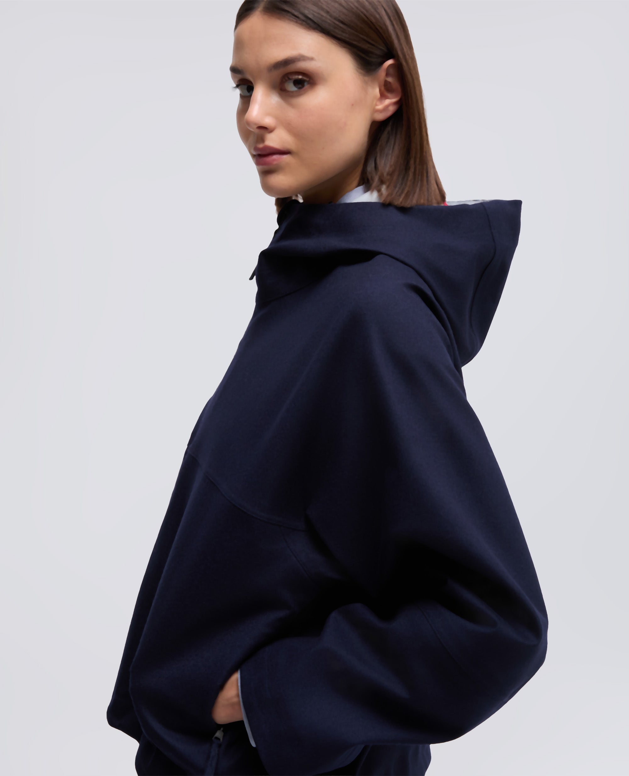 GIUBBOTTO IN TWILL DI LANA-NAVY-NAVY-AZUL MARINO-NAVY-NAVY