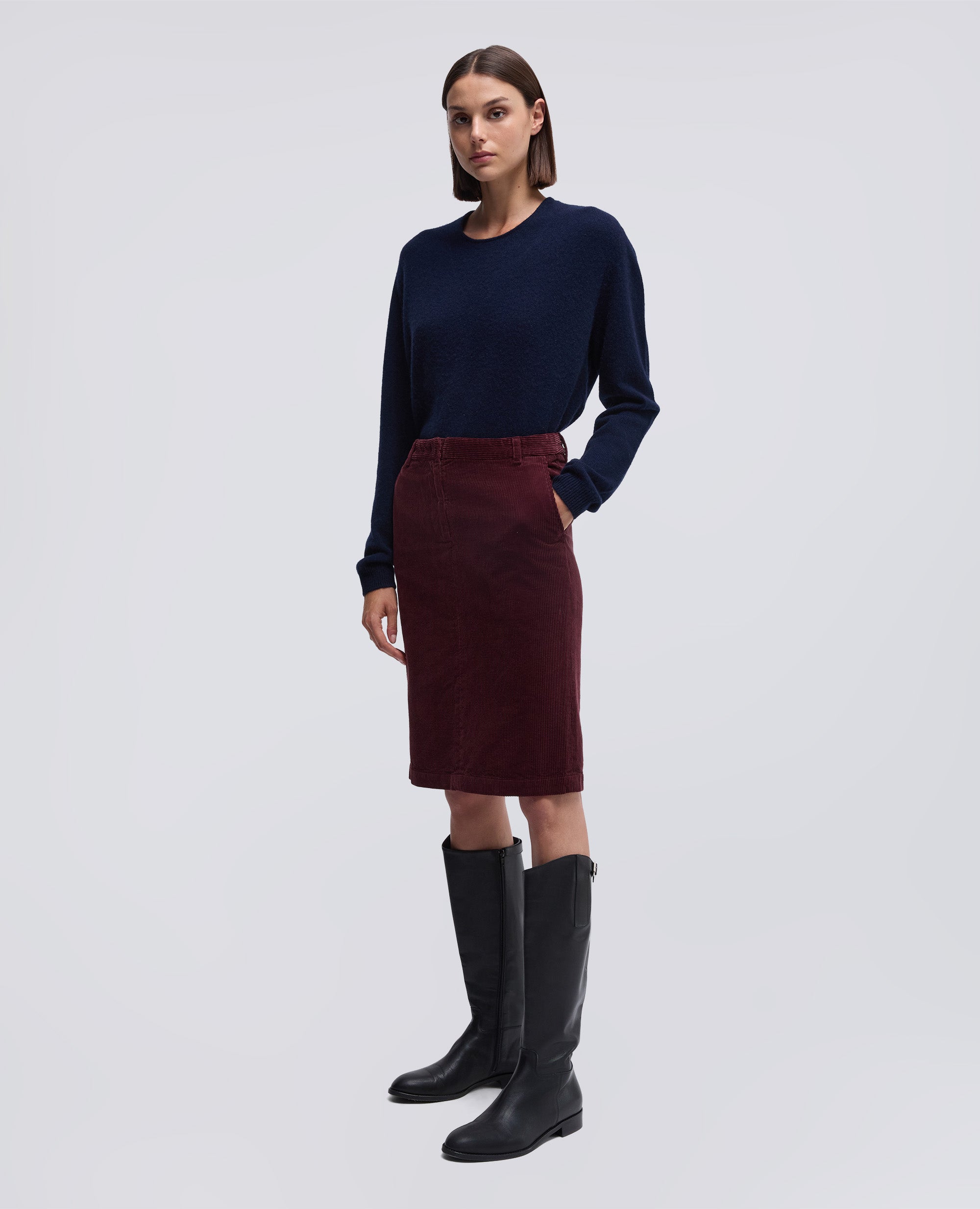 GONNA IN VELLUTO A COSTE-BARBERA-BARBERA-BARBERA-BARBERA-BARBERA