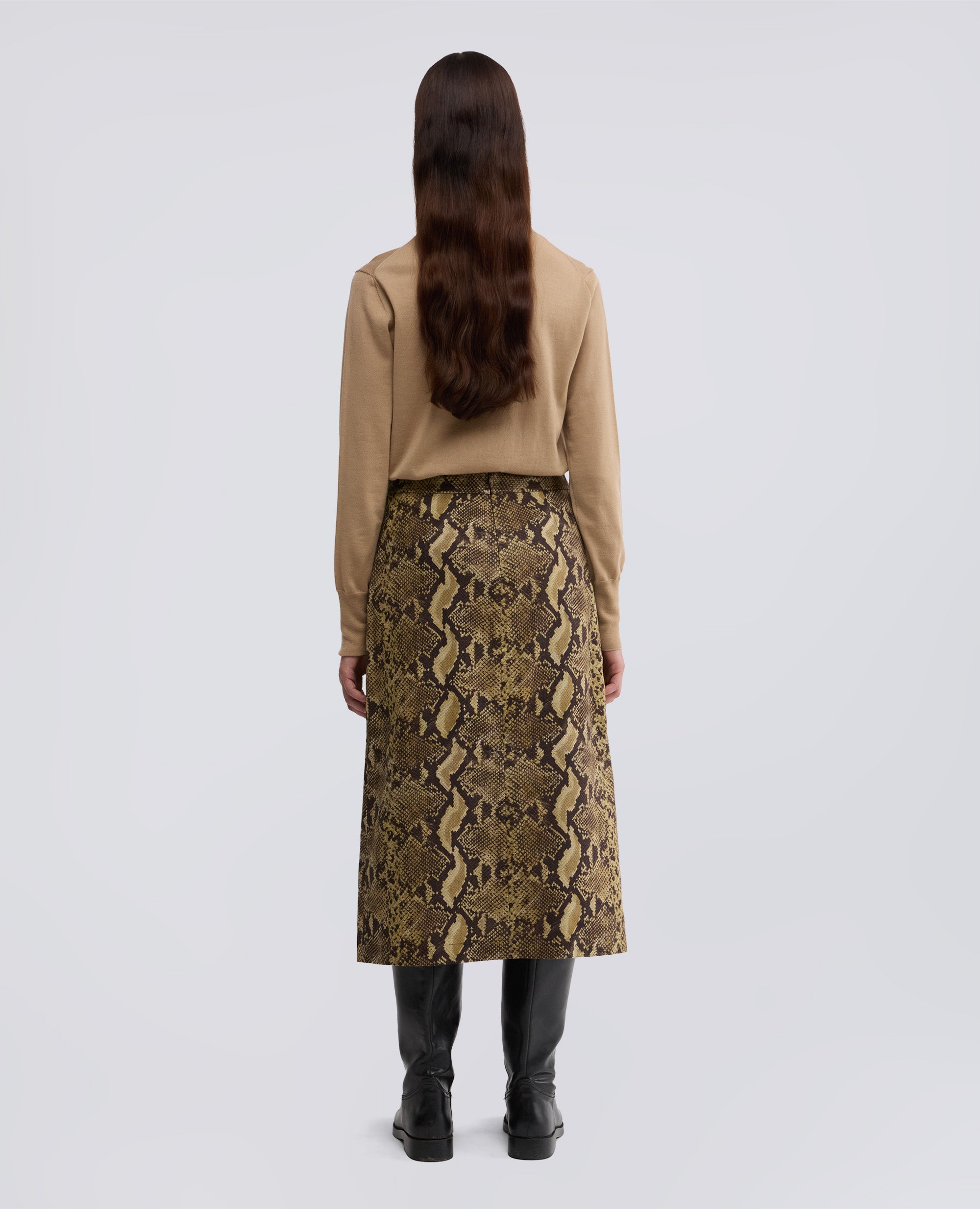 GONNA LONGUETTE IN TELA DI COTONE-PITONE-PITONE-PITONE-PITONE-PITONE