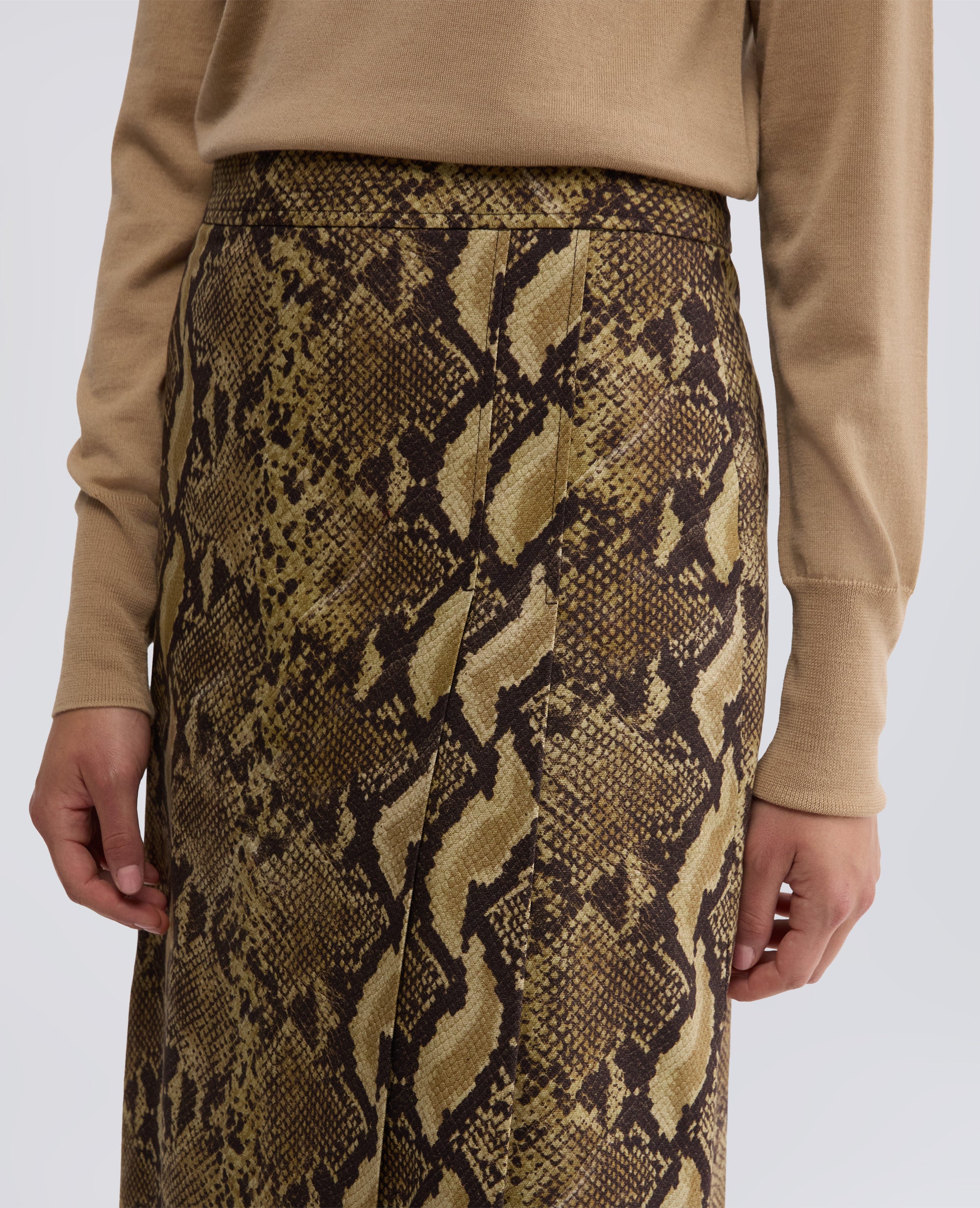 GONNA LONGUETTE IN TELA DI COTONE-PITONE-PITONE-PITONE-PITONE-PITONE