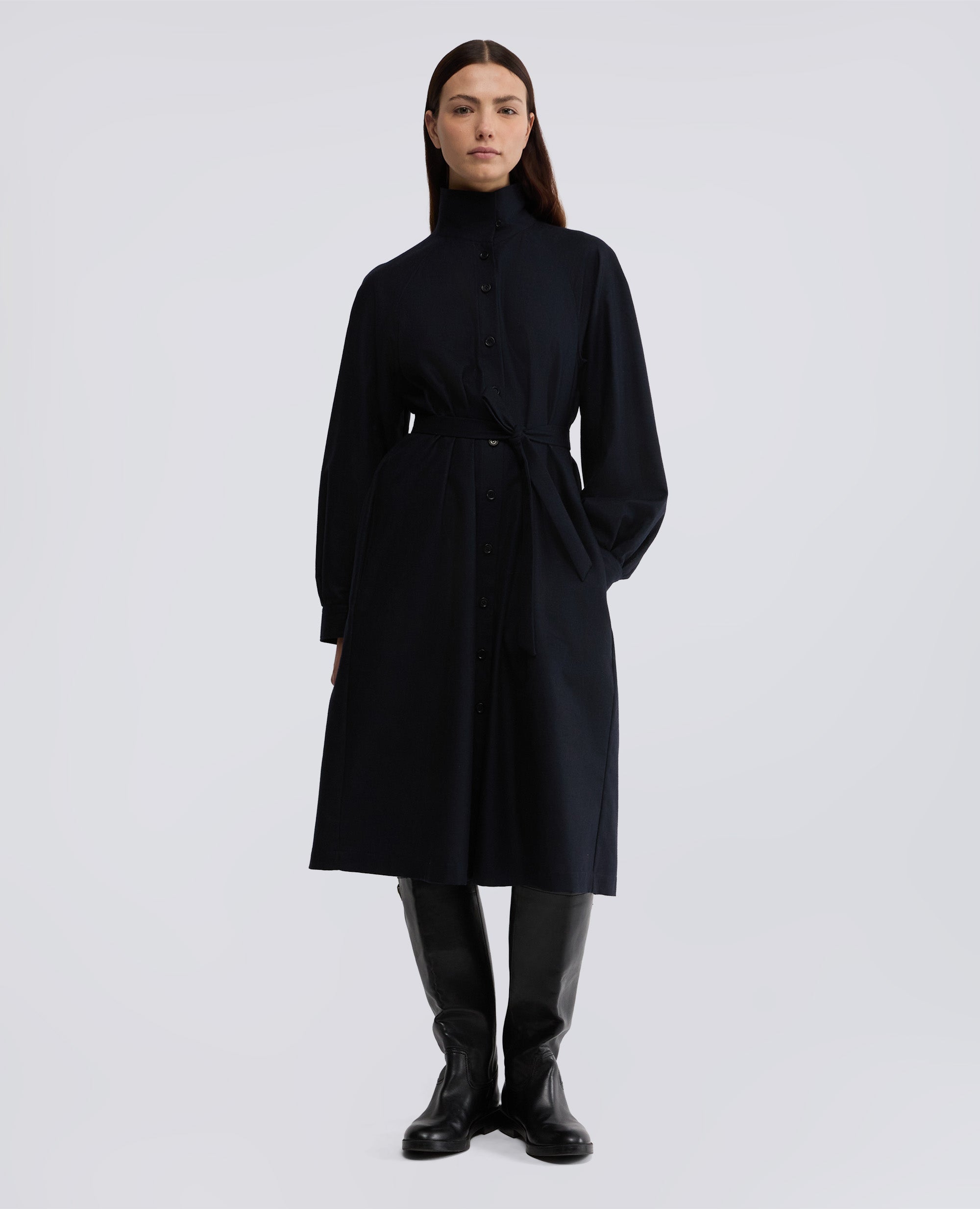 ABITO IN FLANELLA DI LANA CASHMERE-NAVY-NAVY-AZUL MARINO-NAVY-NAVY