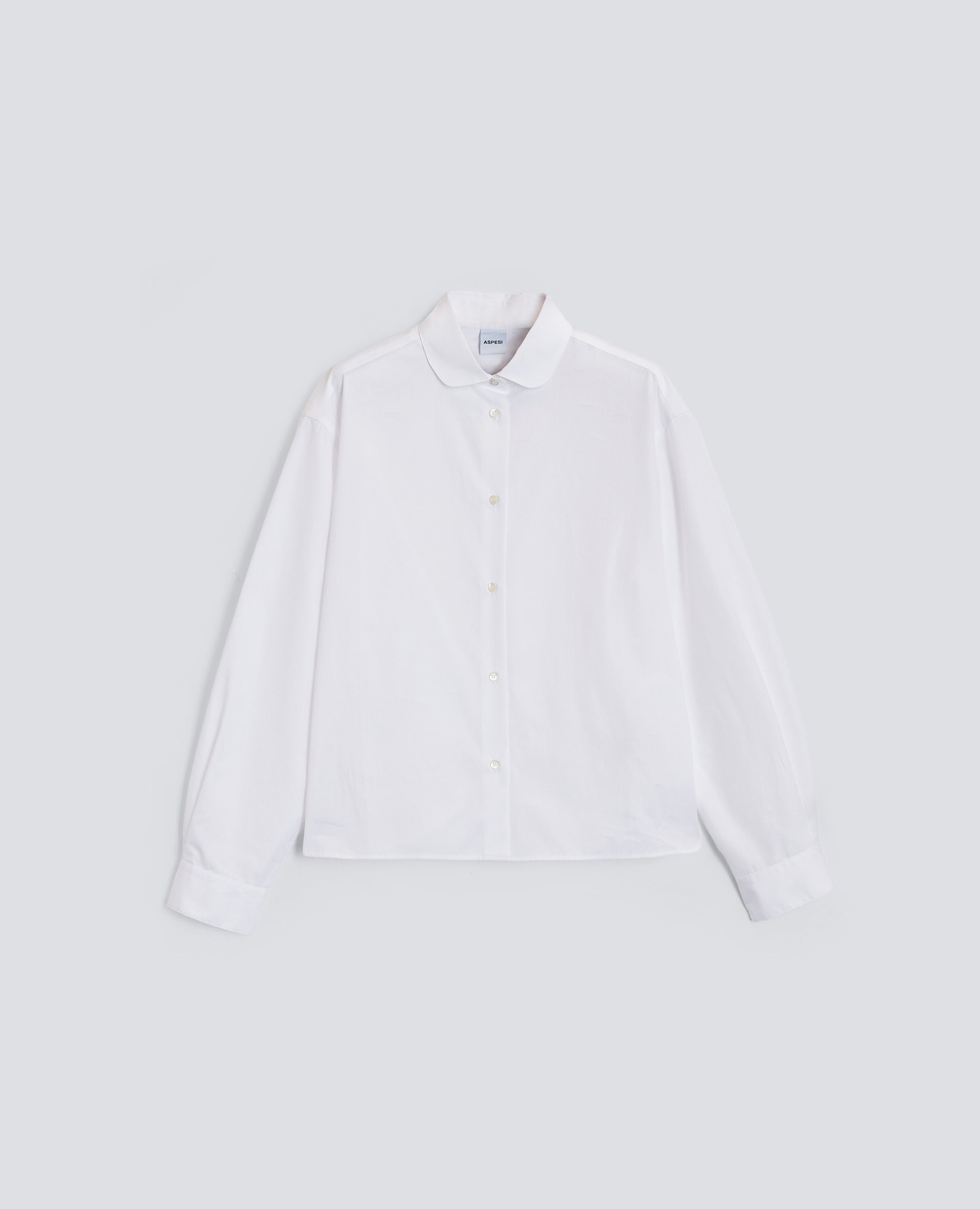 CAMICIA BOXY IN POPELINE DI COTONE-BIANCO-WHITE-BLANCO-WEISS-BLANC