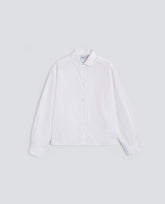 CAMICIA BOXY IN POPELINE DI COTONE-BIANCO-WHITE-BLANCO-WEISS-BLANC