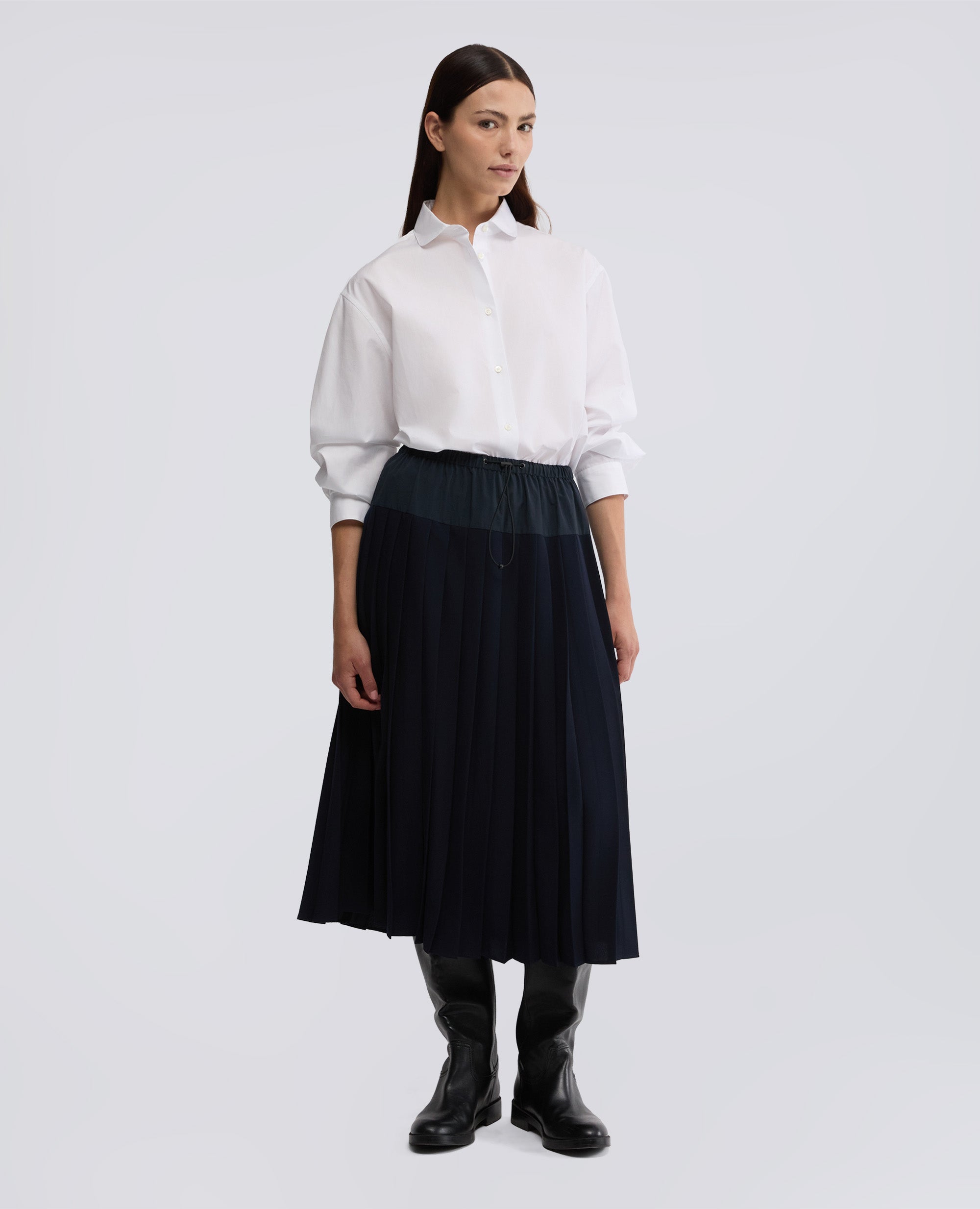 CAMICIA BOXY IN POPELINE DI COTONE-BIANCO-WHITE-BLANCO-WEISS-BLANC