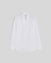 CAMICIA IN COTONE CON RUCHES-BIANCO-WHITE-BLANCO-WEISS-BLANC