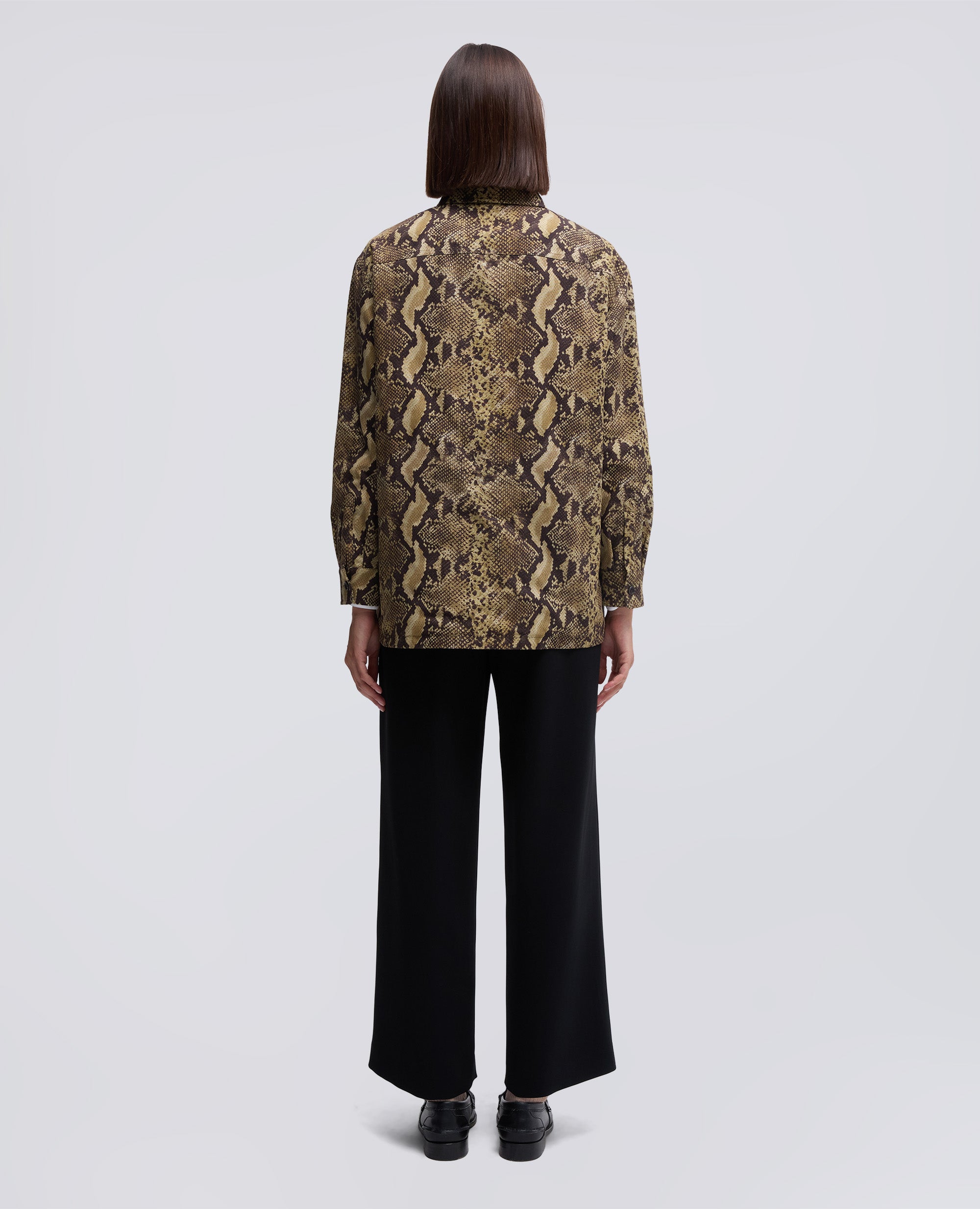 CAMICIA IN TELA DI COTONE CON STAMPA PITONE-PITONE-PITONE-PITONE-PITONE-PITONE