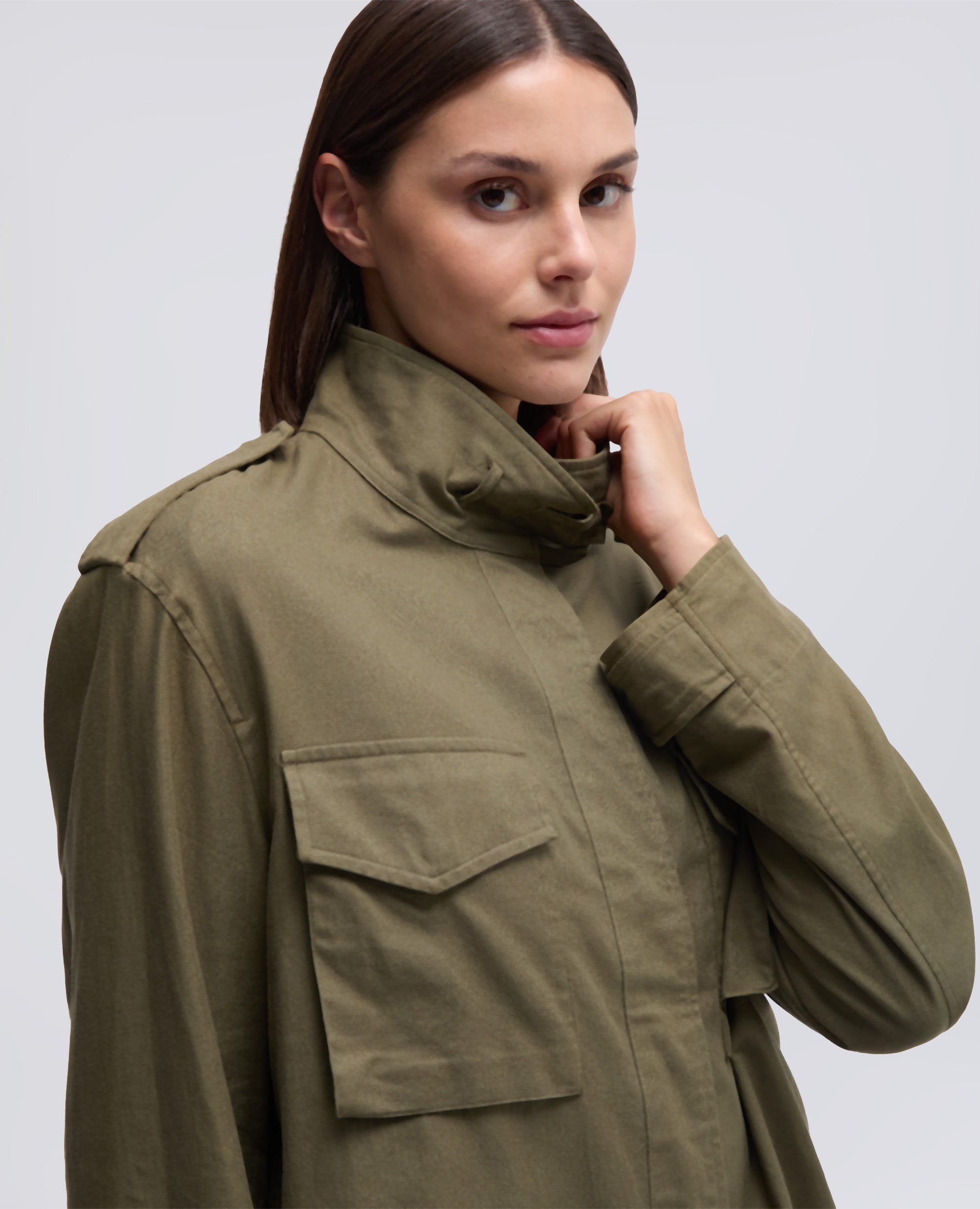CAMICIA MILITARE IN TWILL DI COTONE-MILITARE-MILITARY-MILITAR-MILITAR-MILITAIRE