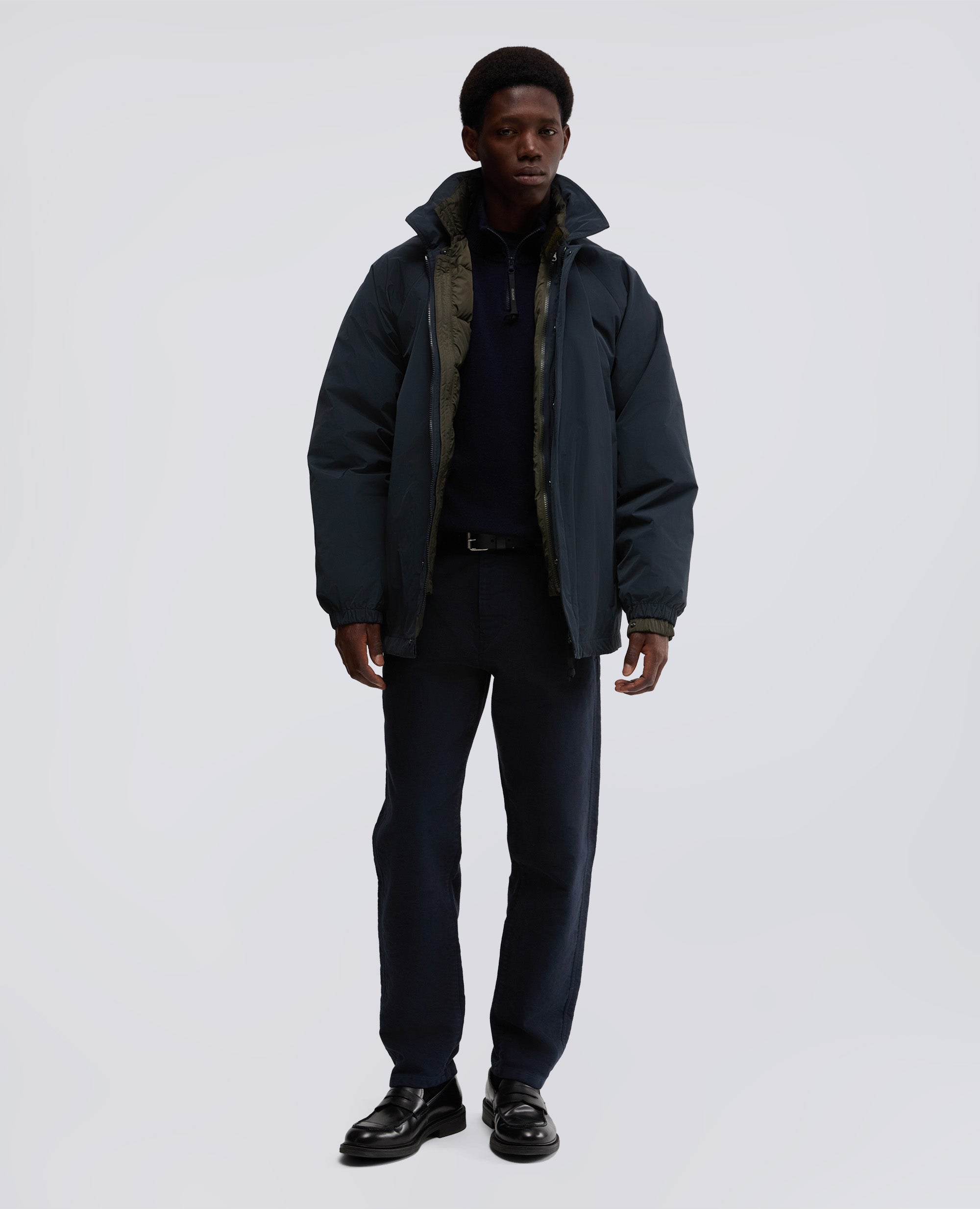 GIUBBOTTO PORTO IN TAFFETA TECNICO-NAVY-NAVY-AZUL MARINO-NAVY-NAVY