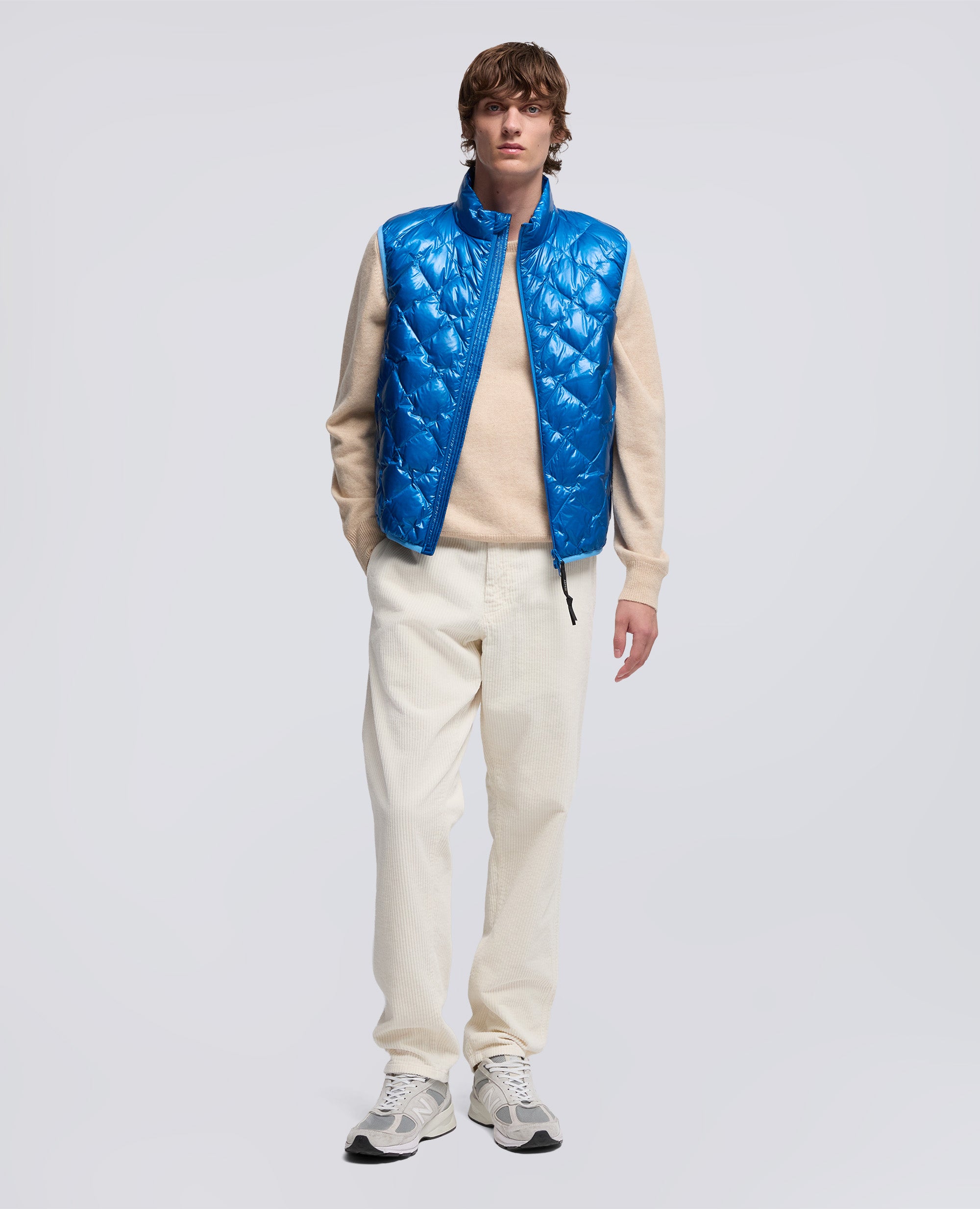 GILET YAMASAKI IN RIPSTOP-AZZURRO-SKY BLUE-AZUL CLARO-HIMMELBLAU-BLEU CIEL