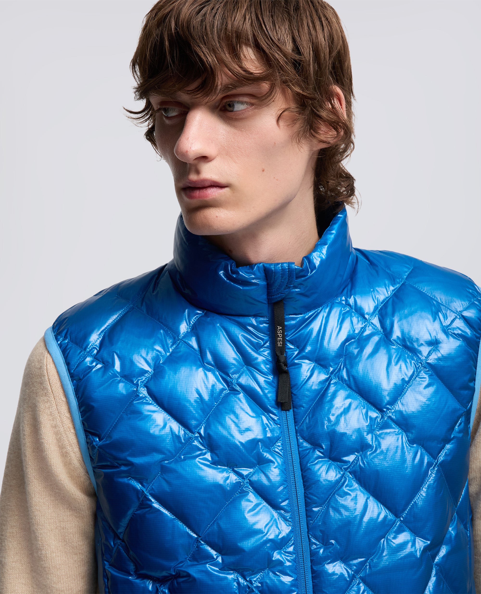 GILET YAMASAKI IN RIPSTOP-AZZURRO-SKY BLUE-AZUL CLARO-HIMMELBLAU-BLEU CIEL