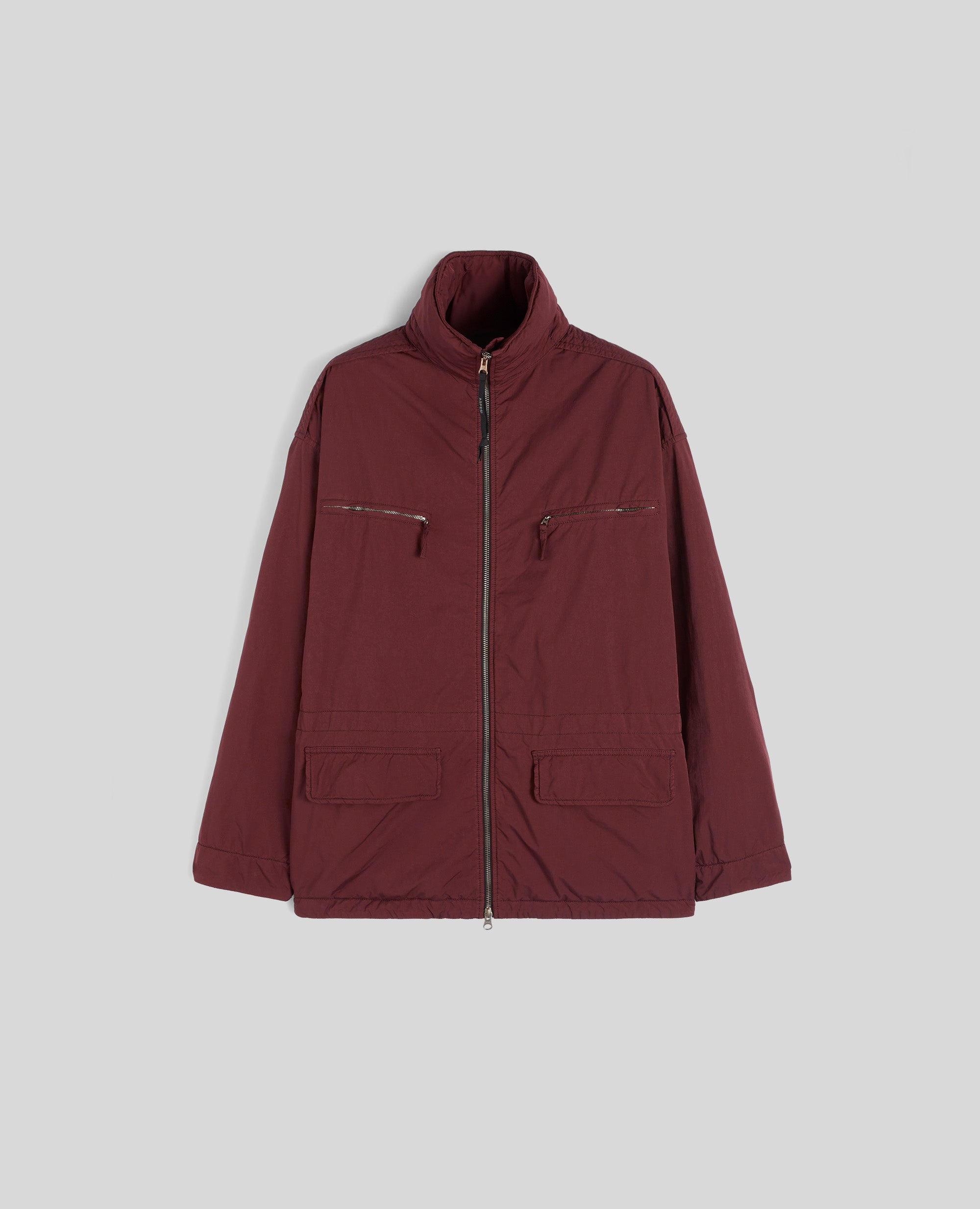 GIUBBOTTO GRAVEL IN MISTO NYLON-BORDEAUX-BURGUNDY-BURDEOS-BURGUNDERROT-BORDEAUX