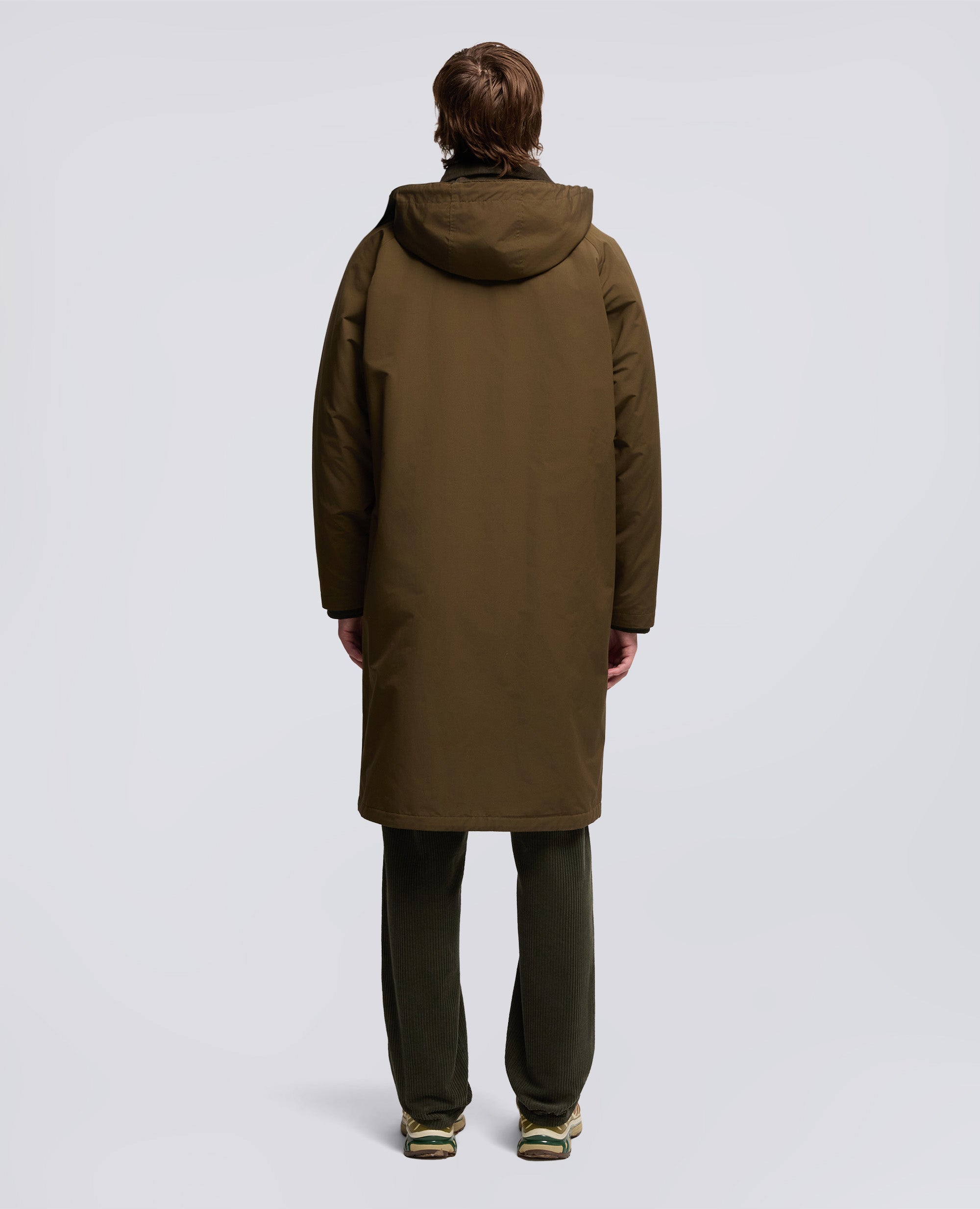 CAPPOTTO HIBIKI IN TELA DI MISTO COTONE-MILITARE-MILITARY-MILITAR-MILITAR-MILITAIRE