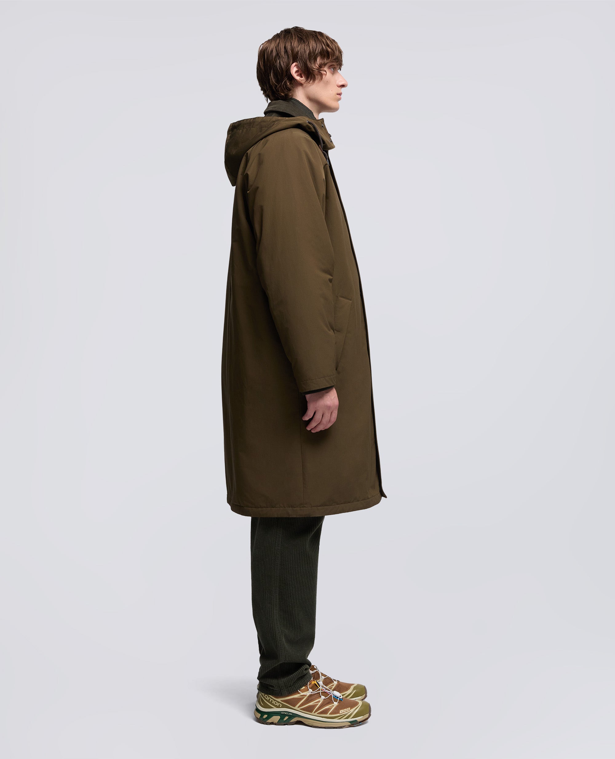 CAPPOTTO HIBIKI IN TELA DI MISTO COTONE-MILITARE-MILITARY-MILITAR-MILITAR-MILITAIRE