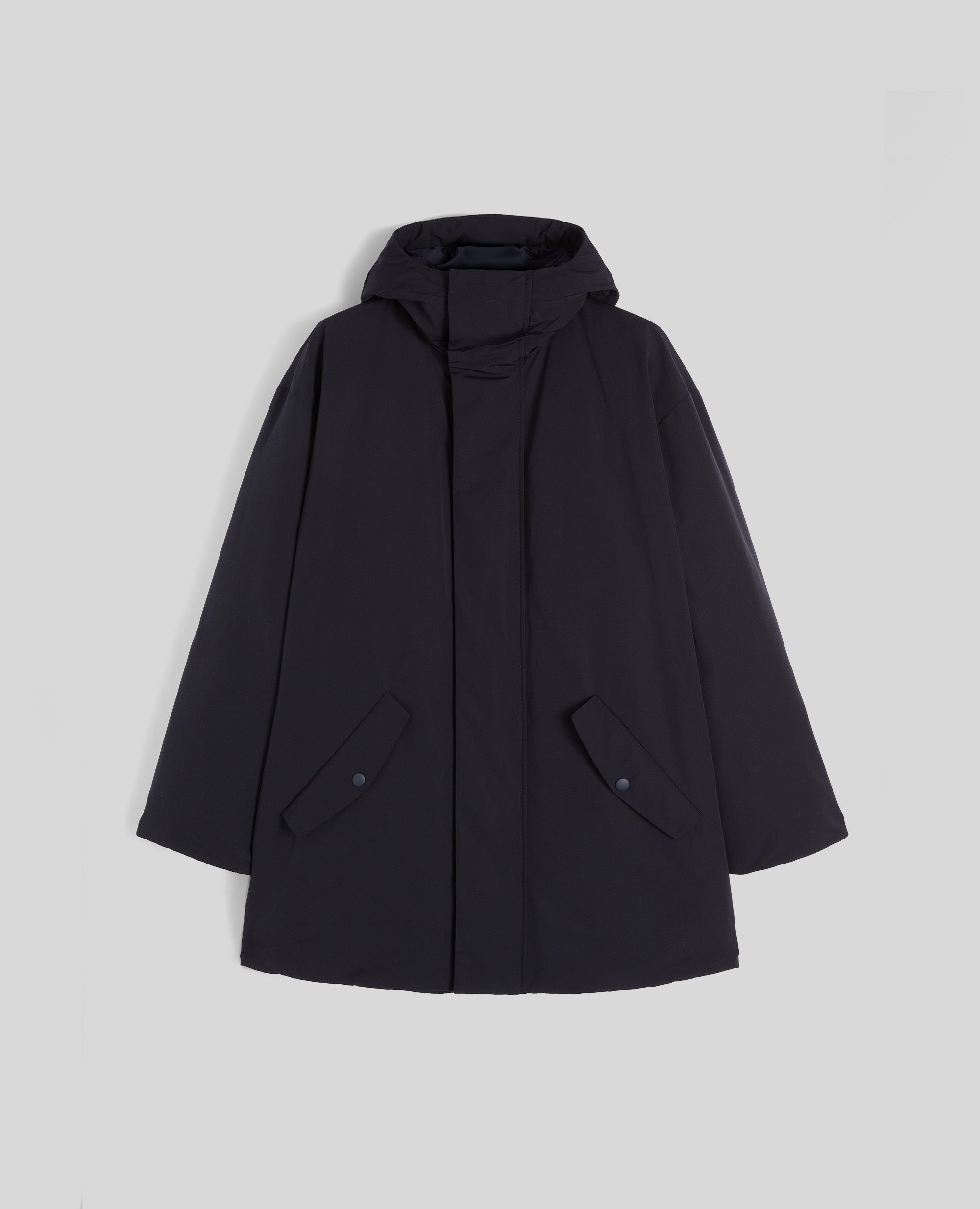 PARKA BARANOV IN TELA DI MISTO COTONE-NAVY-NAVY-AZUL MARINO-NAVY-NAVY