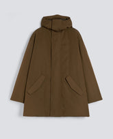 PARKA BARANOV IN TELA DI MISTO COTONE-MILITARE-MILITARY-MILITAR-MILITAR-MILITAIRE