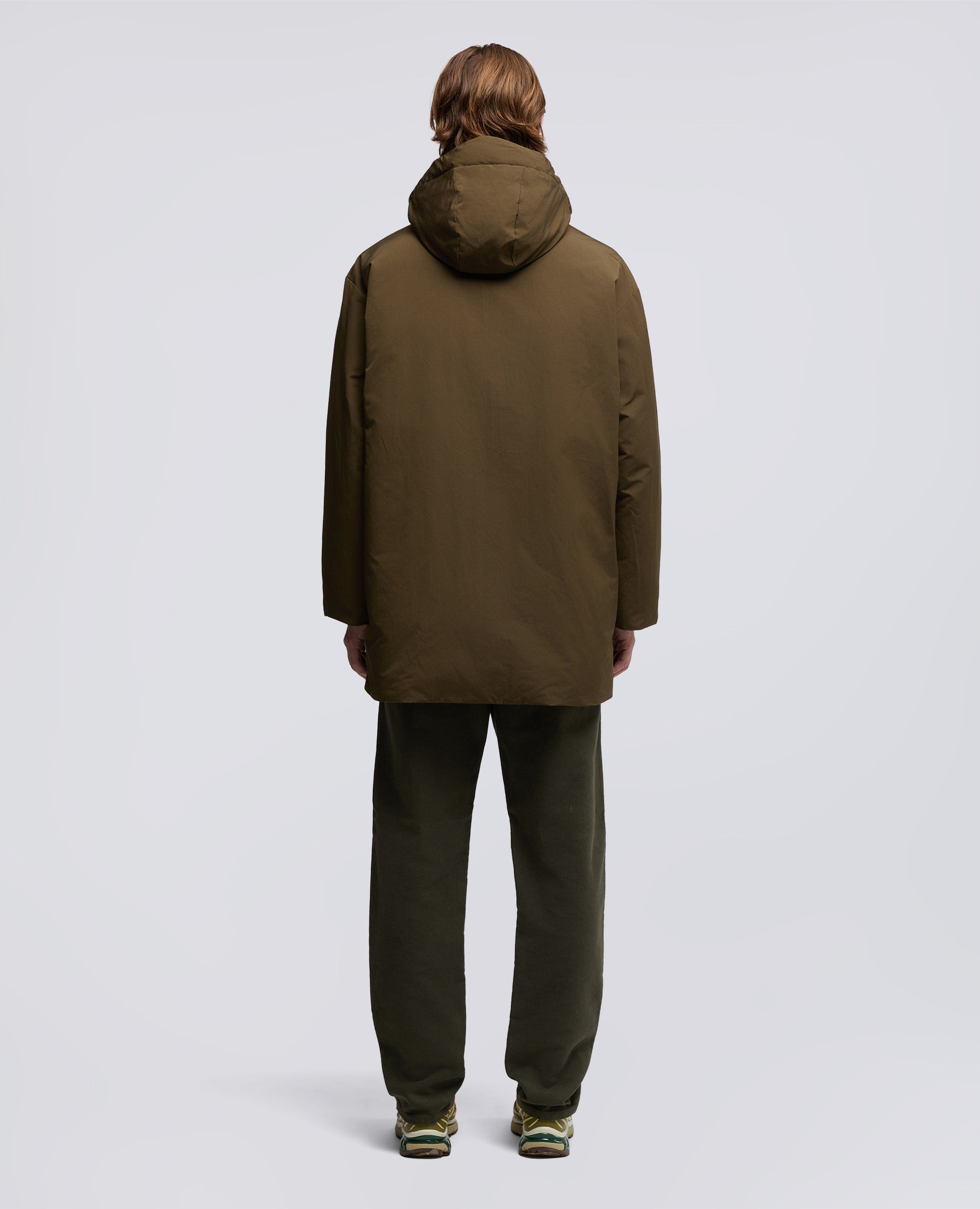 PARKA BARANOV IN TELA DI MISTO COTONE-MILITARE-MILITARY-MILITAR-MILITAR-MILITAIRE