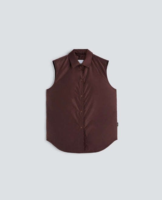 GILET DOT IN NYLON-BORDEAUX-BURGUNDY-BURDEOS-BURGUNDERROT-BORDEAUX