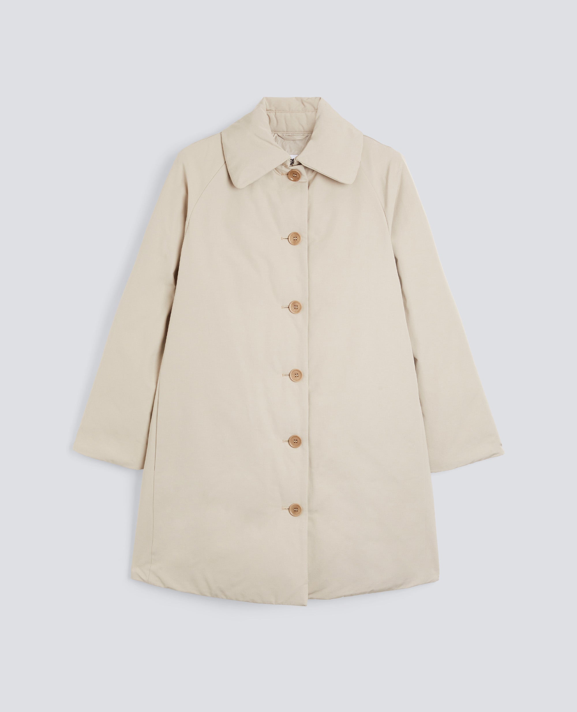 CAPPOTTO SANGRIA IN TELA DI MISTO COTONE-SABBIA-SAND-ARENA-SAND-SABLE