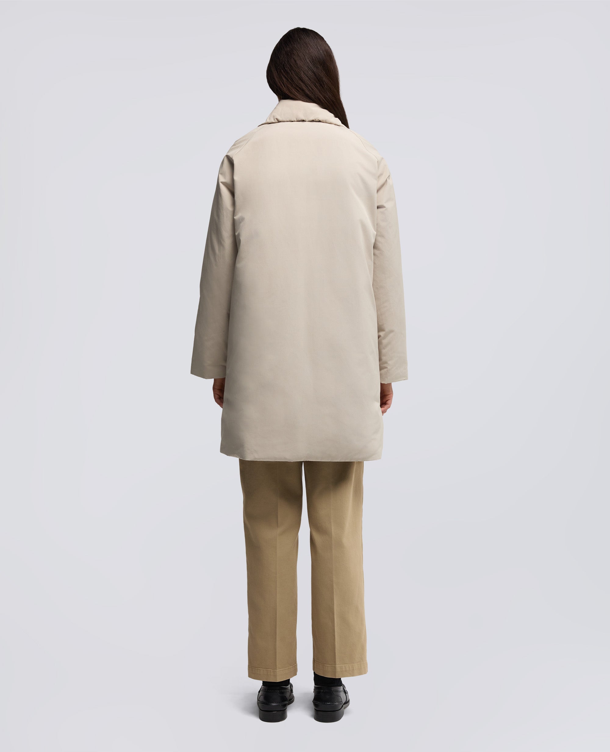 CAPPOTTO SANGRIA IN TELA DI MISTO COTONE-SABBIA-SAND-ARENA-SAND-SABLE