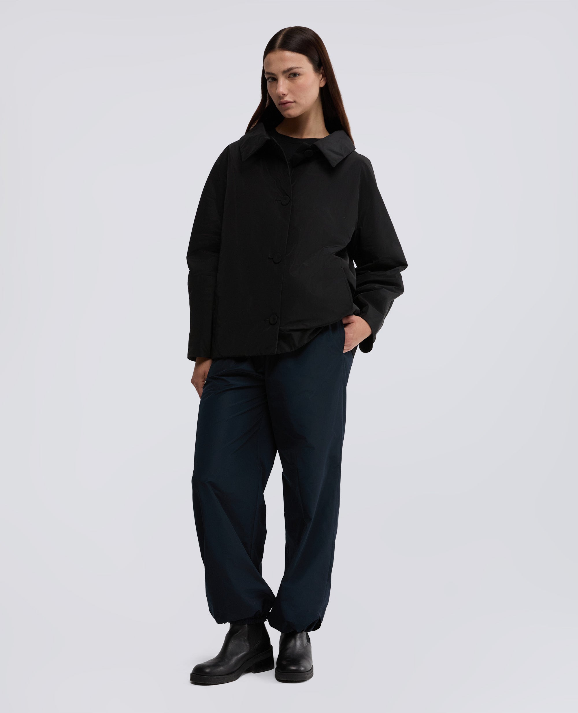 PANTALONE IN TESSUTO TECNICO-BLU NERO-BLU NERO-BLU NERO-BLU NERO-BLU NERO