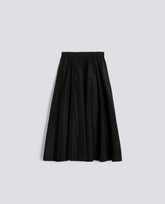 GONNA MIDI CON PIEGHE-NERO-BLACK-NEGRO-SCHWARZ-NOIR