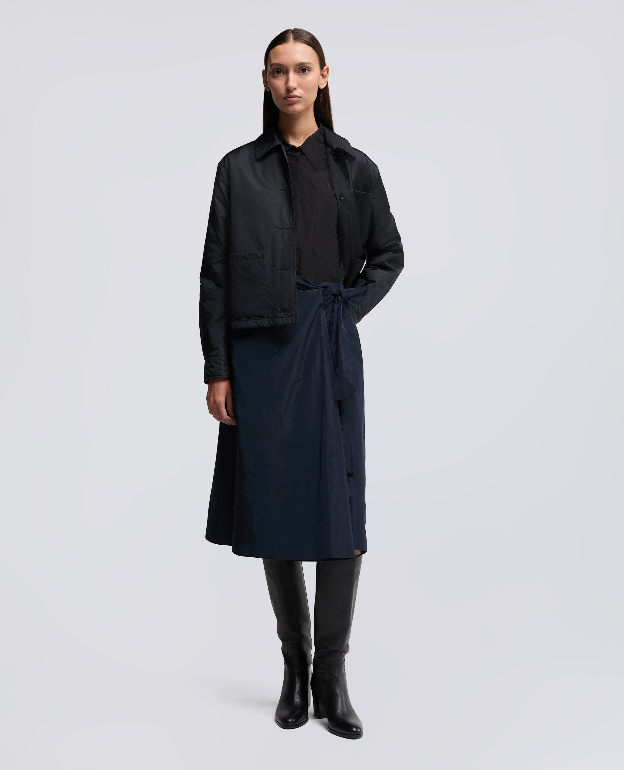 GONNA A PORTAFOGLIO IN TESSUTO TECNICO-BLU NERO-BLU NERO-BLU NERO-BLU NERO-BLU NERO