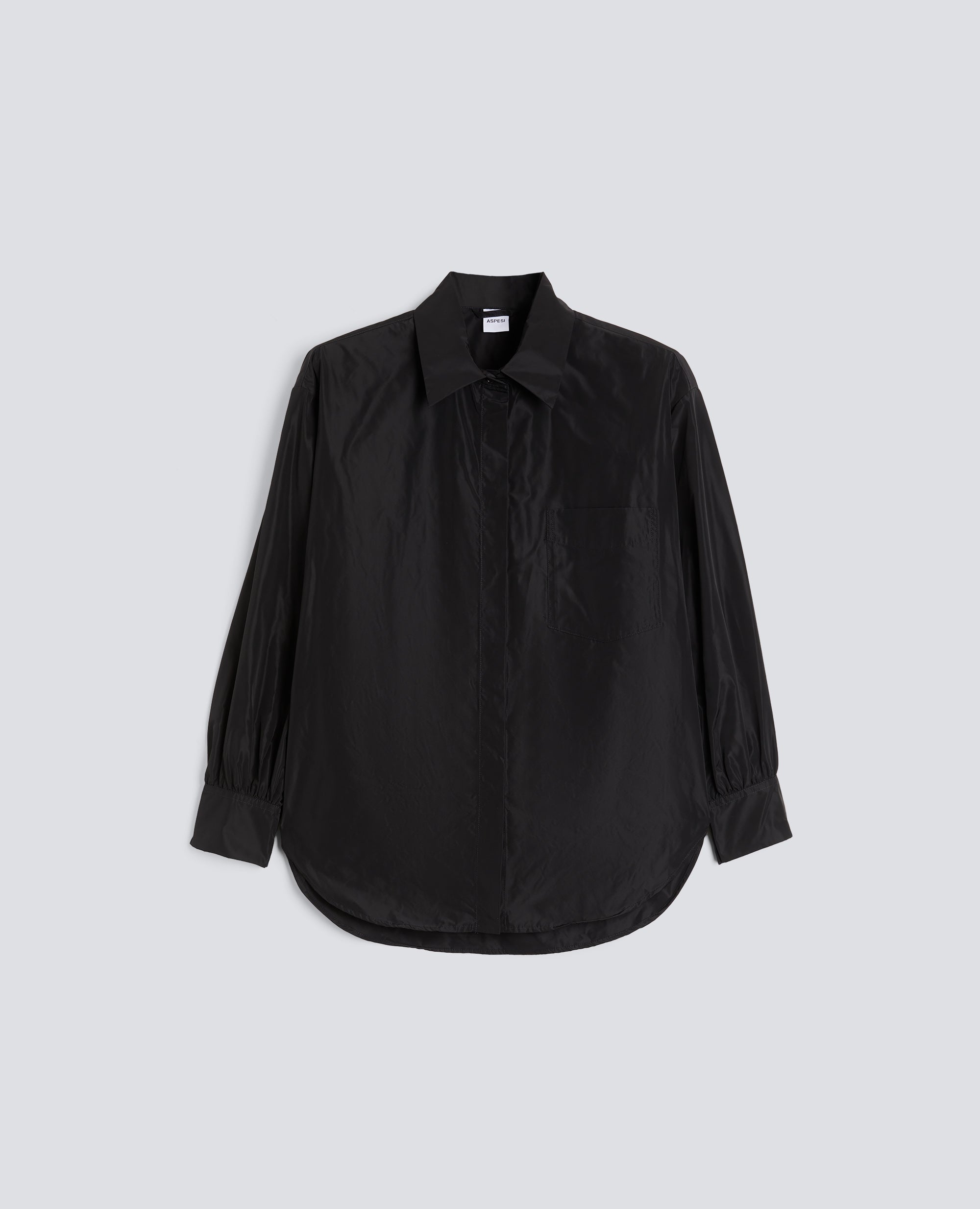 CAMICIA DIANA IN TESSUTO TECNICO-NERO-BLACK-NEGRO-SCHWARZ-NOIR