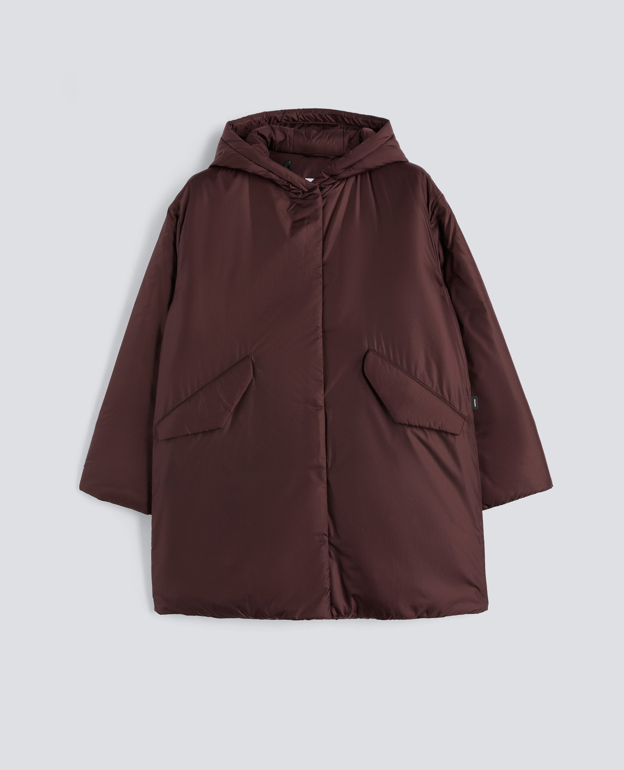 PARKA AMERICANO IN NYLON-BORDEAUX-BURGUNDY-BURDEOS-BURGUNDERROT-BORDEAUX