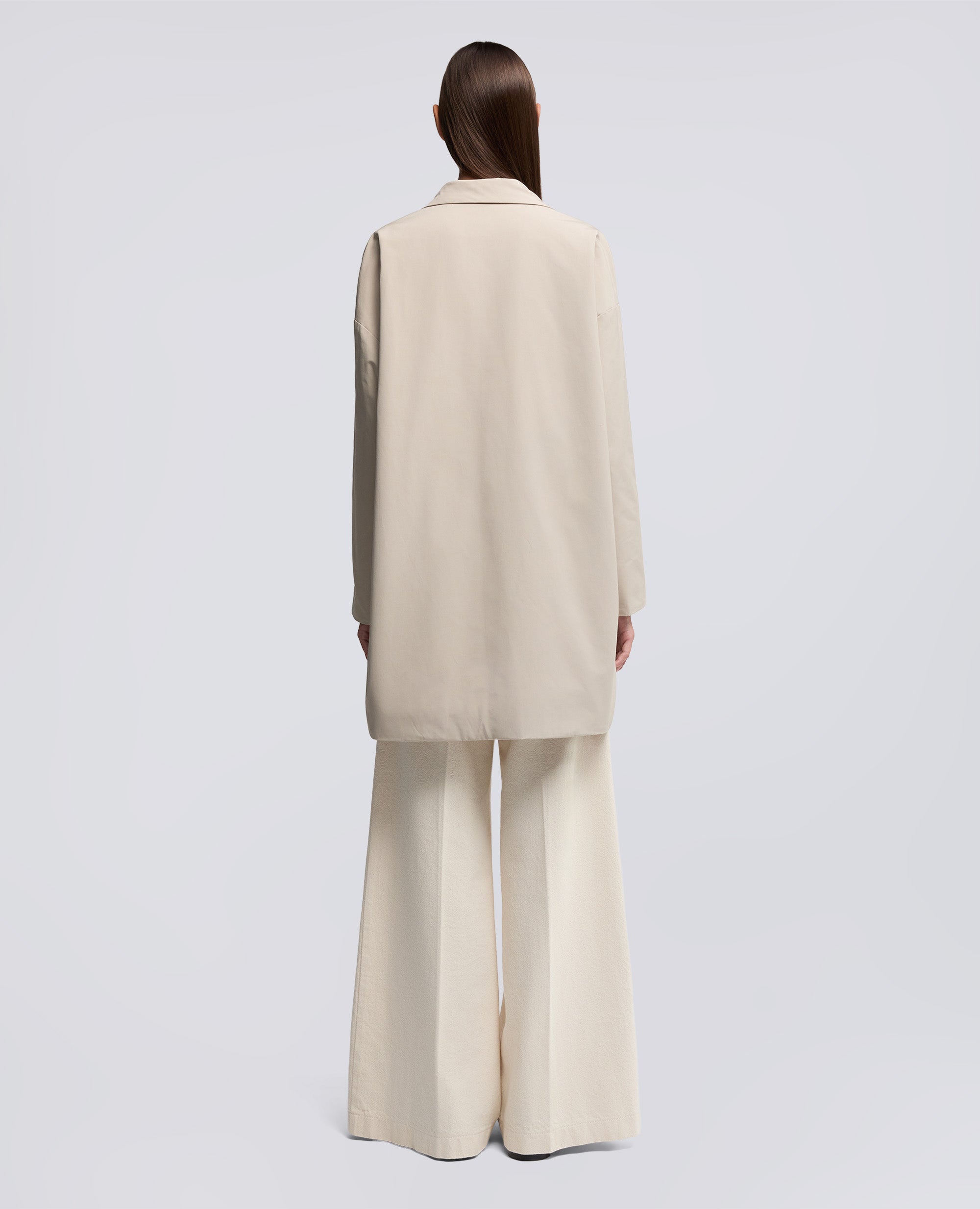 CAPPOTTO CEDRATA IN TELA DI MISTO COTONE-SABBIA-SAND-ARENA-SAND-SABLE