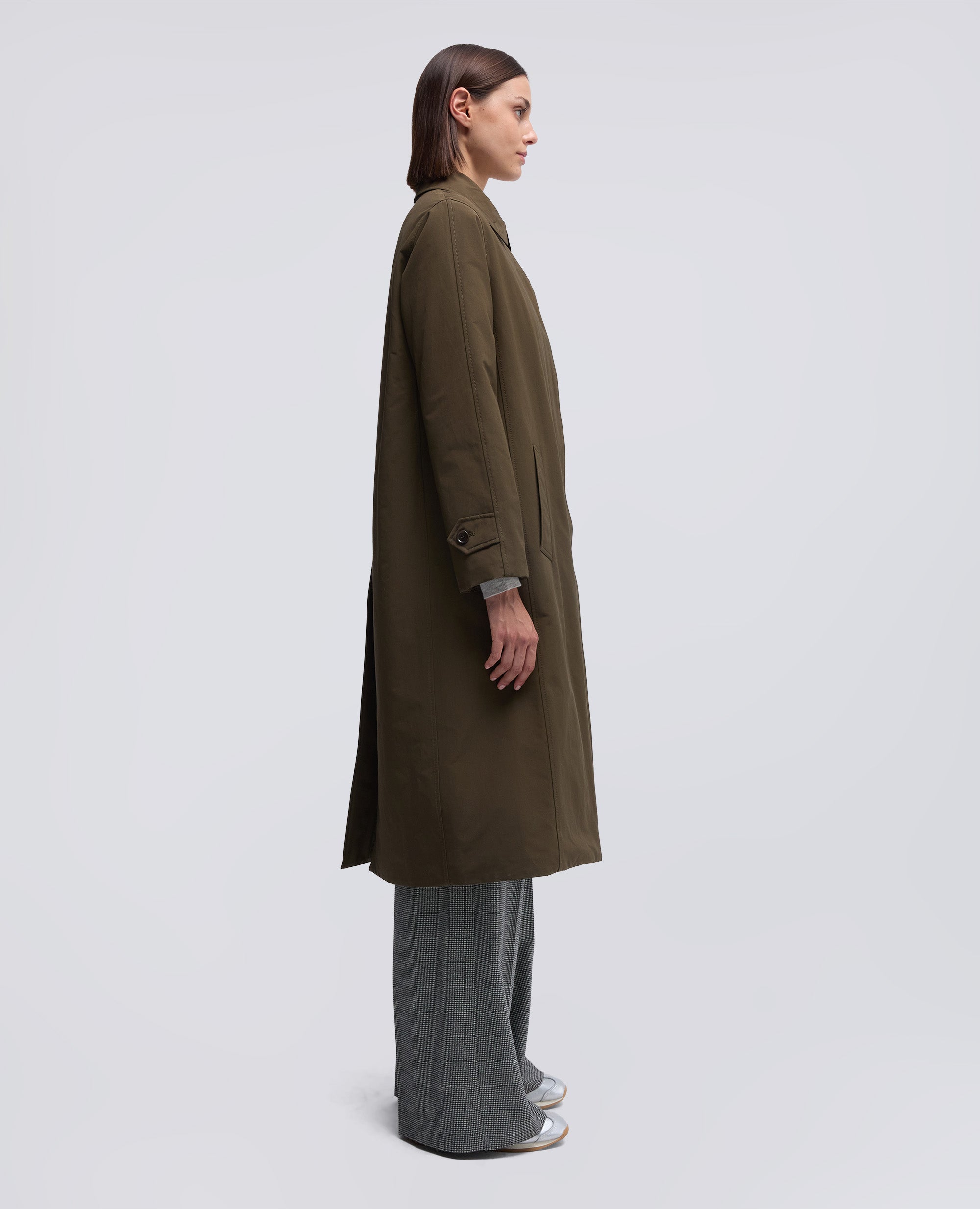 CAPPOTTO MARGARITA IN TELA DI MISTO COTONE-MILITARE-MILITARY-MILITAR-MILITAR-MILITAIRE