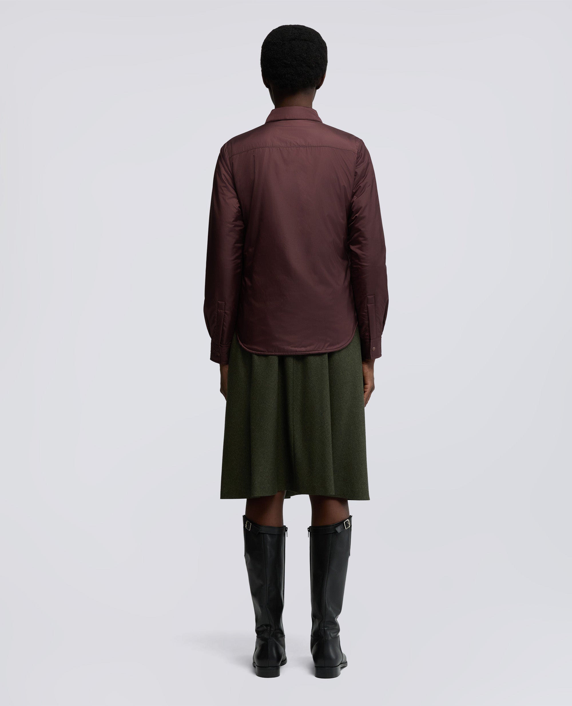 OVERSHIRT GLUE IN NYLON IMBOTTITA-BORDEAUX-BURGUNDY-BURDEOS-BURGUNDERROT-BORDEAUX