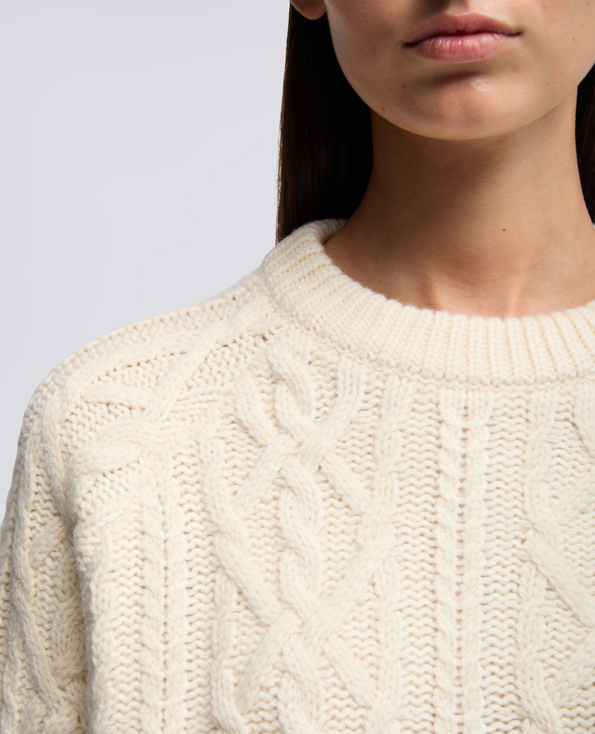 MAGLIA GIROCOLLO IN LANA-NATURALE-NATURAL-NATURAL-NATURLICH-NATUREL